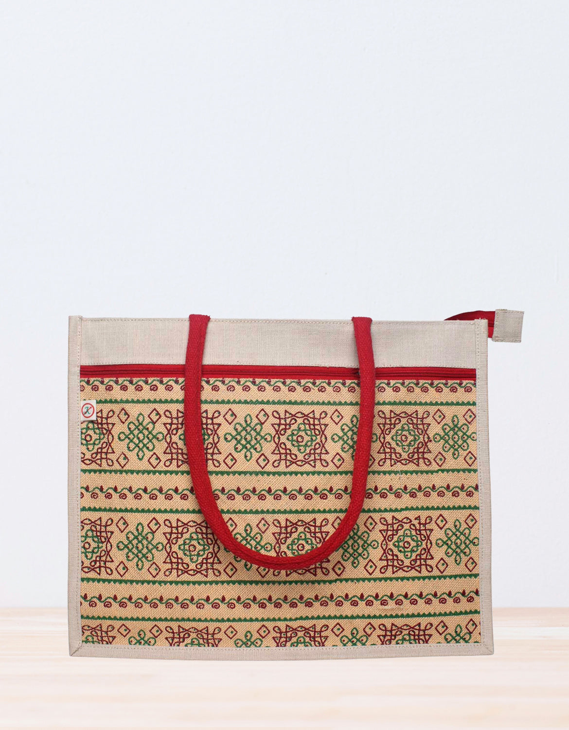 JUCO and Jute Print Tote
