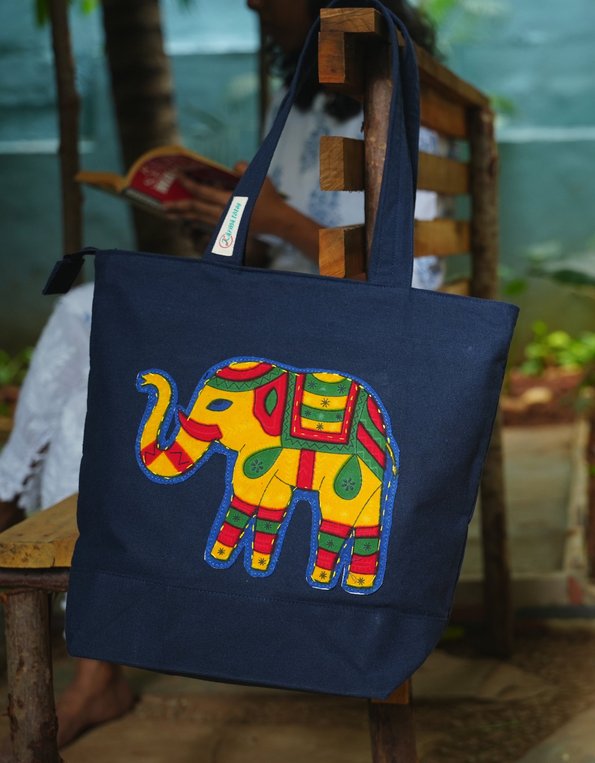 Echoing Elephants Tote Bag