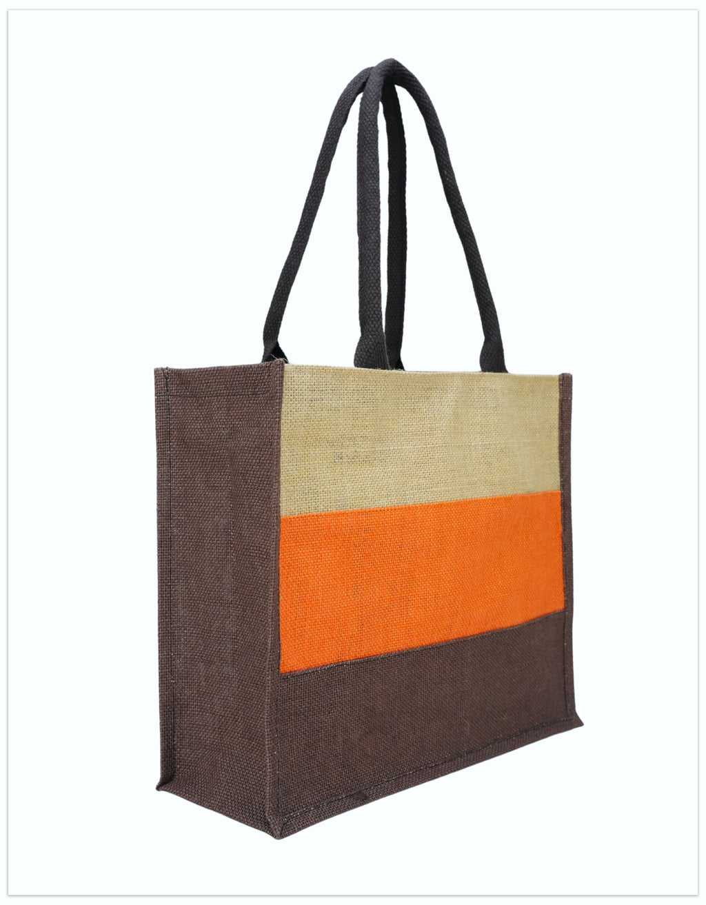 Tricolour Jute Tote