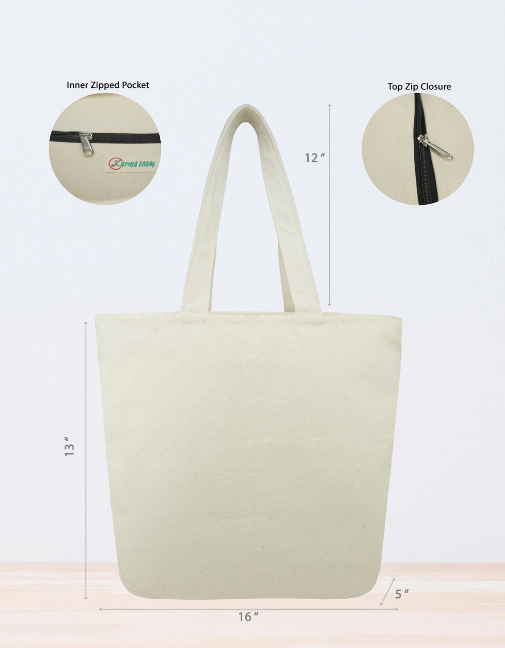 Yin Yang Canvas Tote Bags