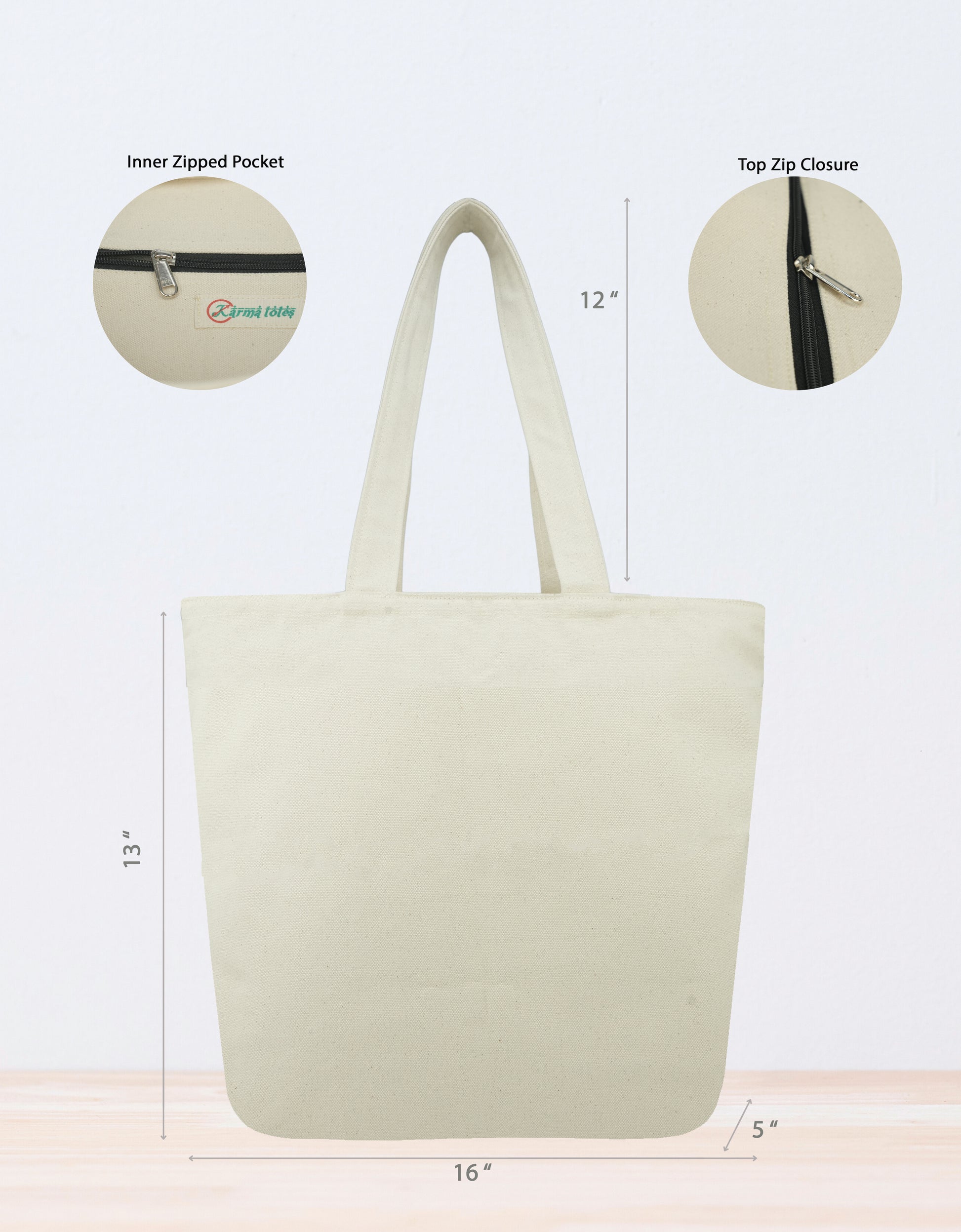 Yin Yang Canvas Tote Bags