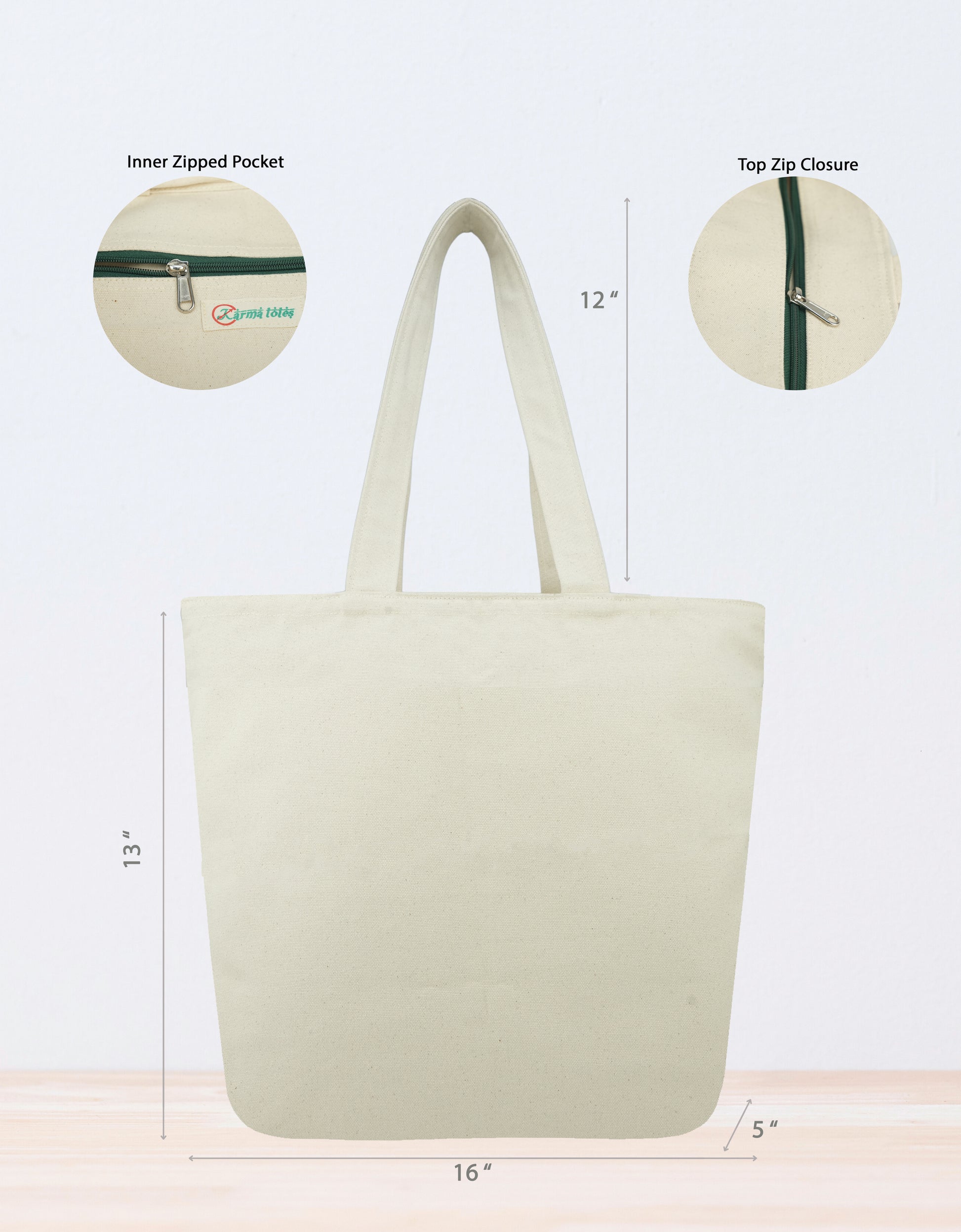 Twin Calm Canvas Tote Bags