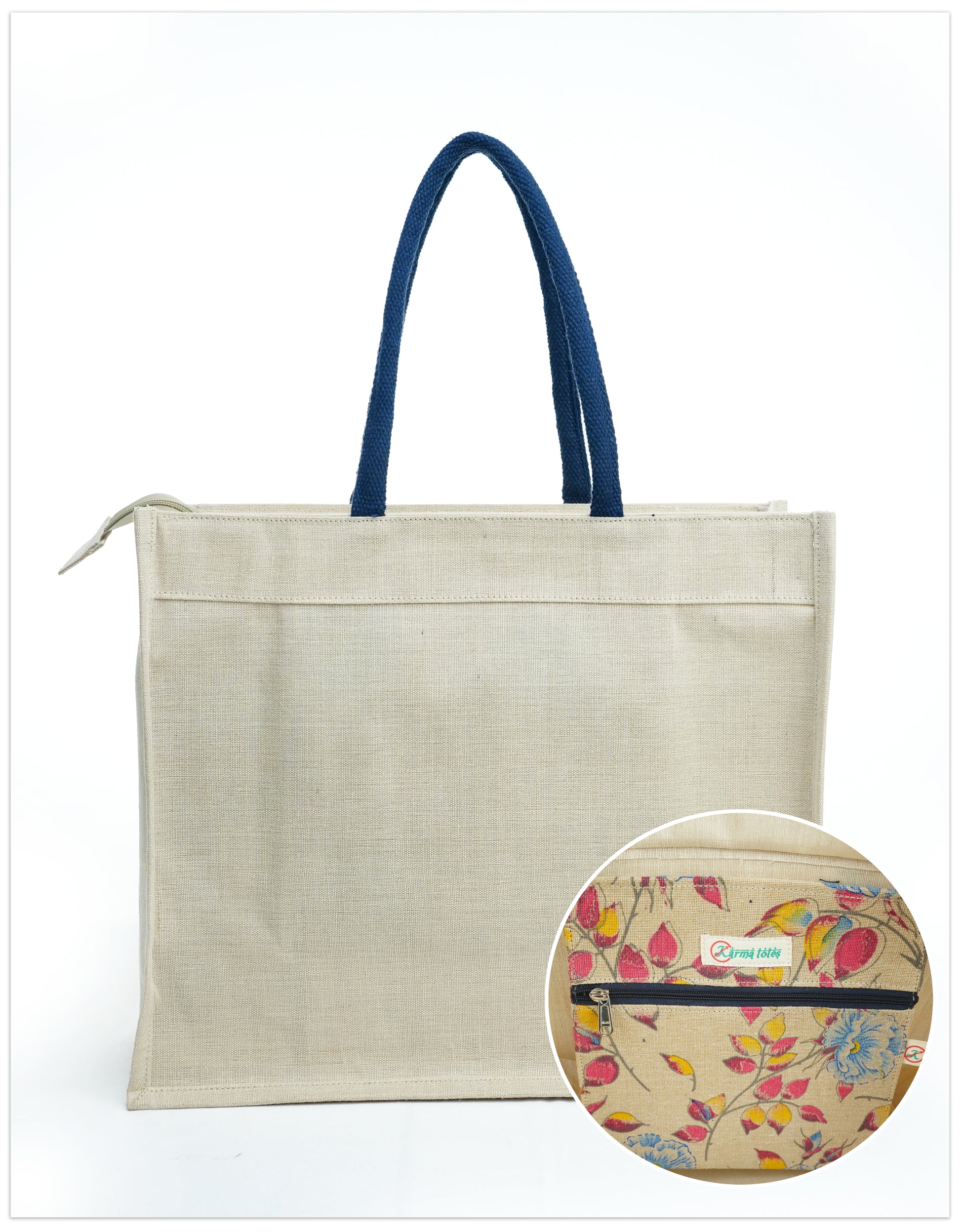 Reusable Printed Juco Tote