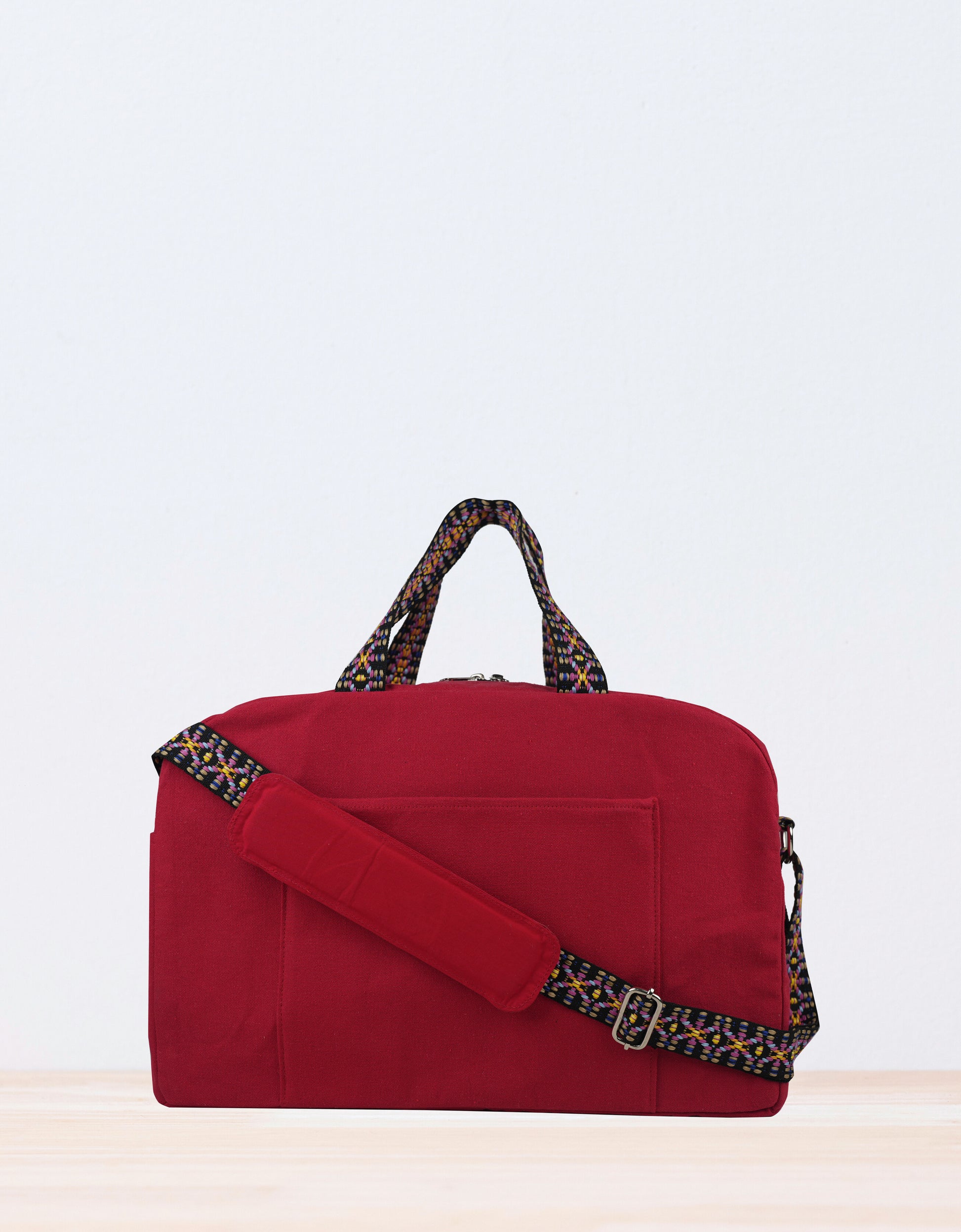 Crimson Burst Duffle Bag