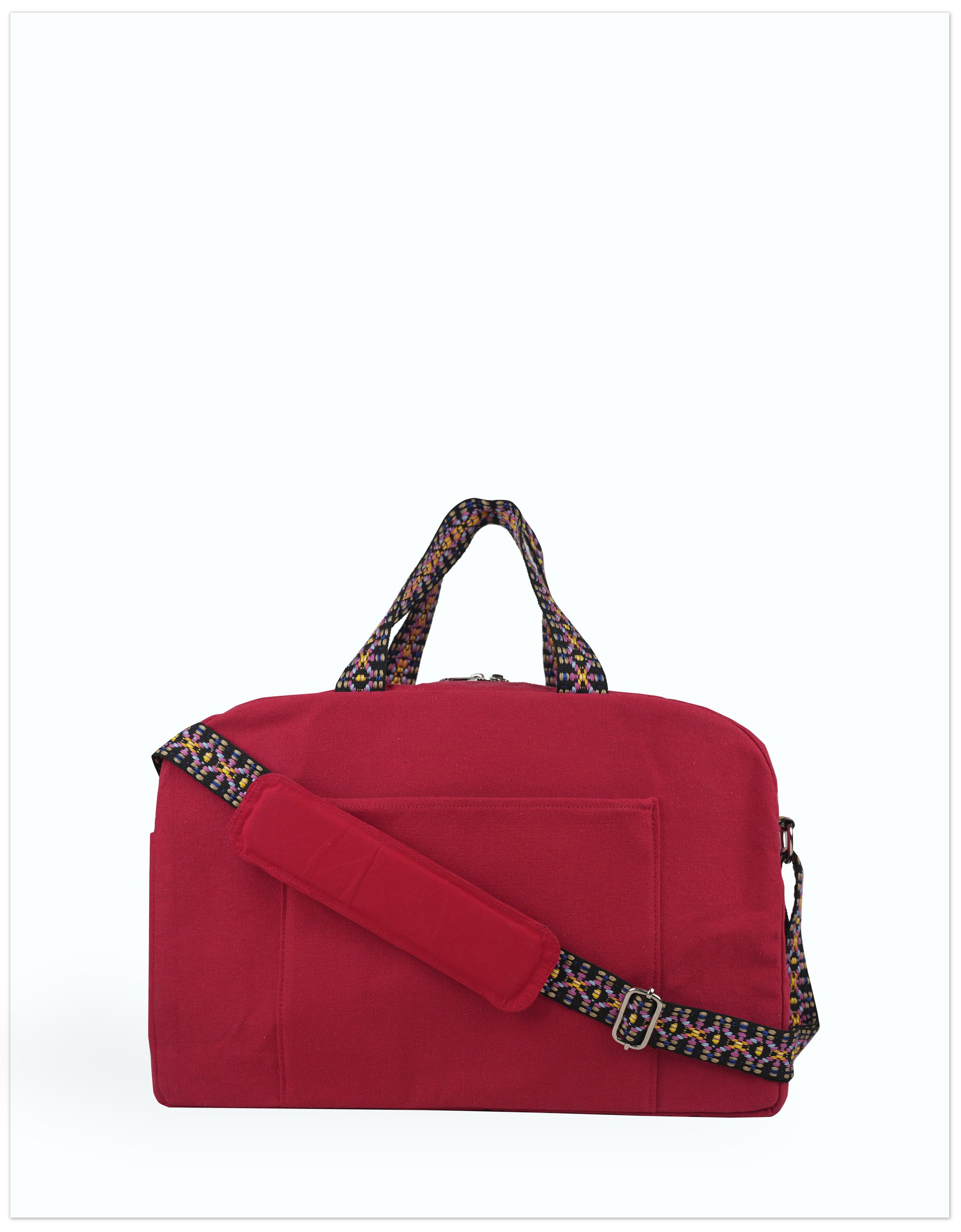 Crimson Burst Duffle Bag