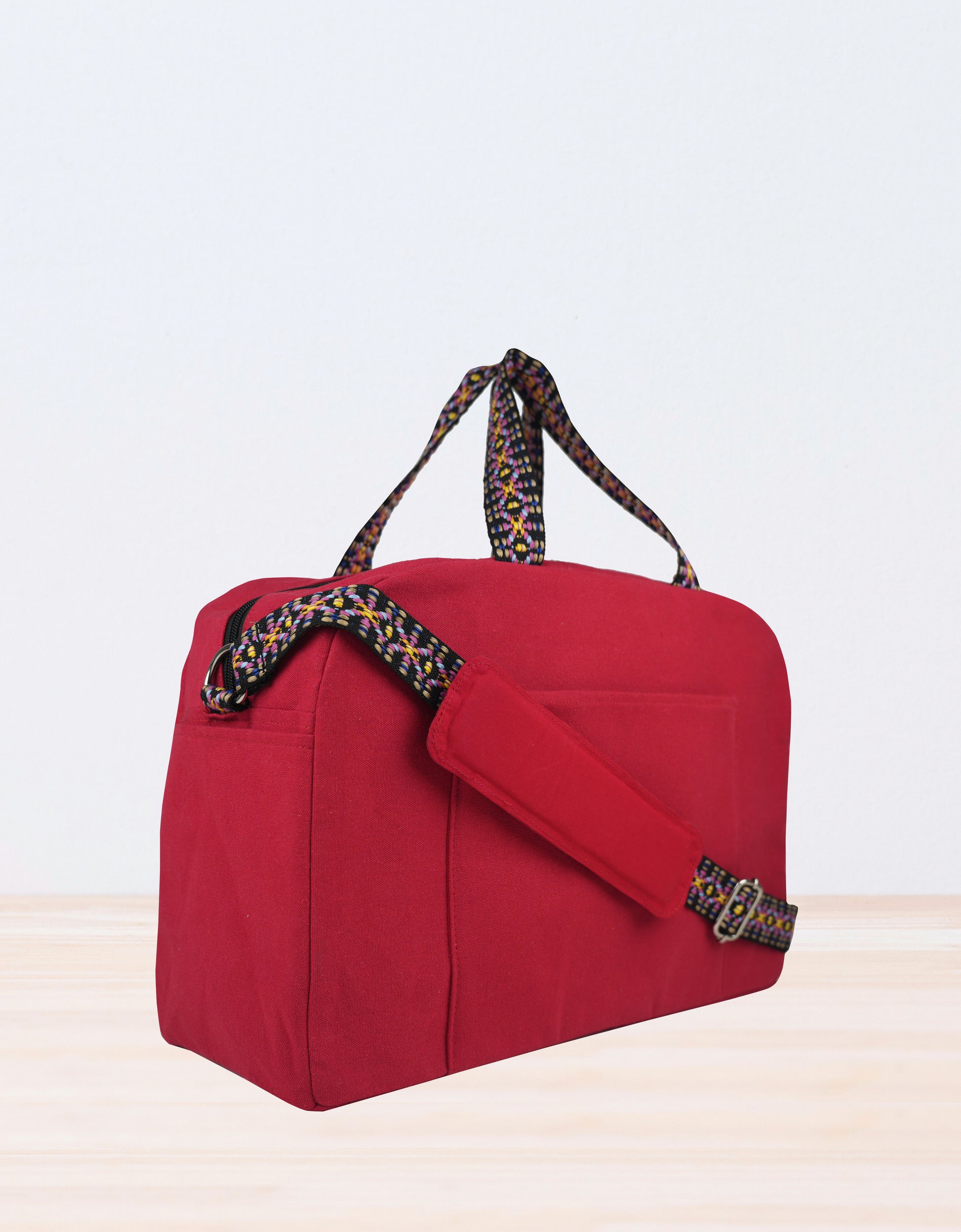 Crimson Burst Duffle Bag