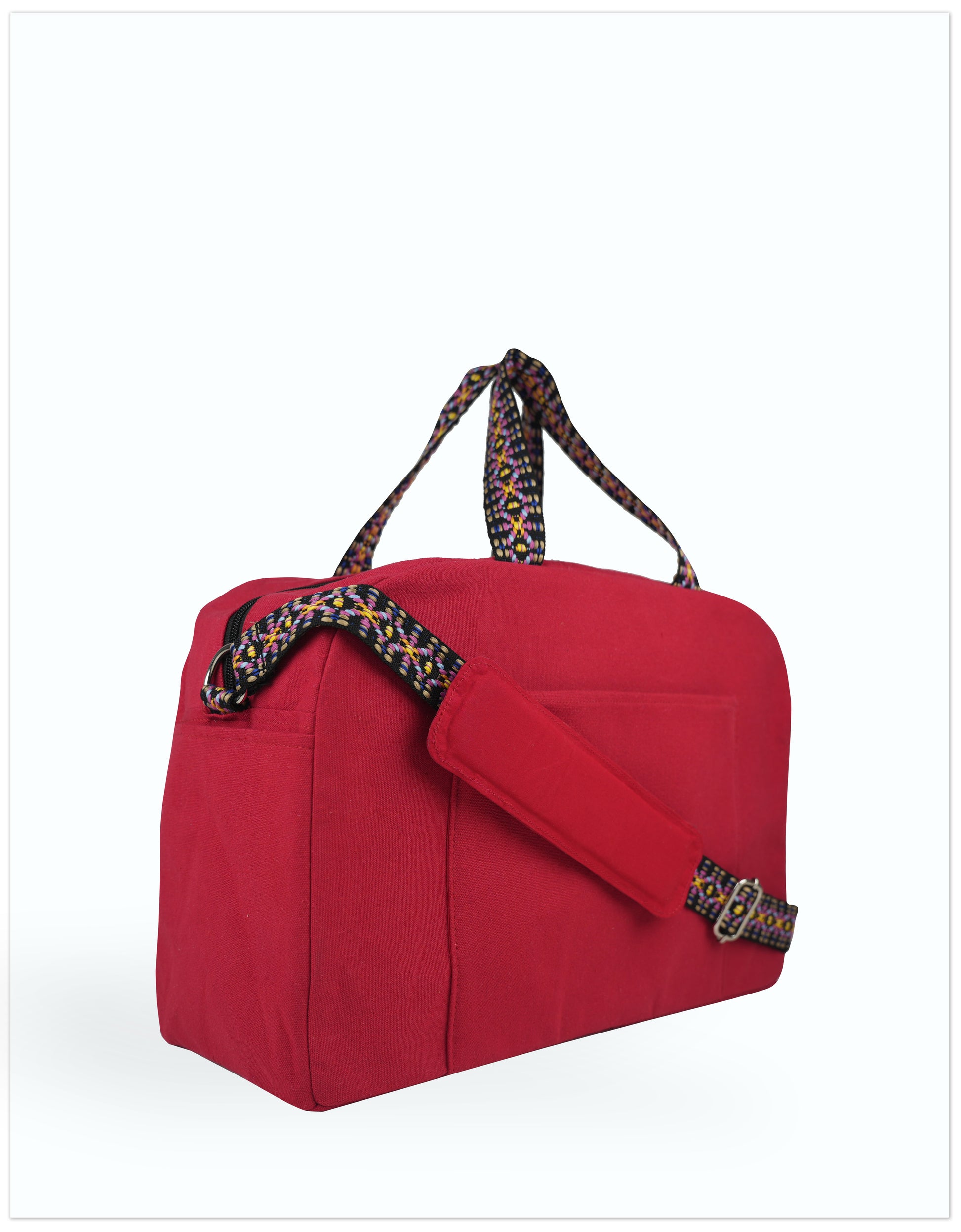 Crimson Burst Duffle Bag