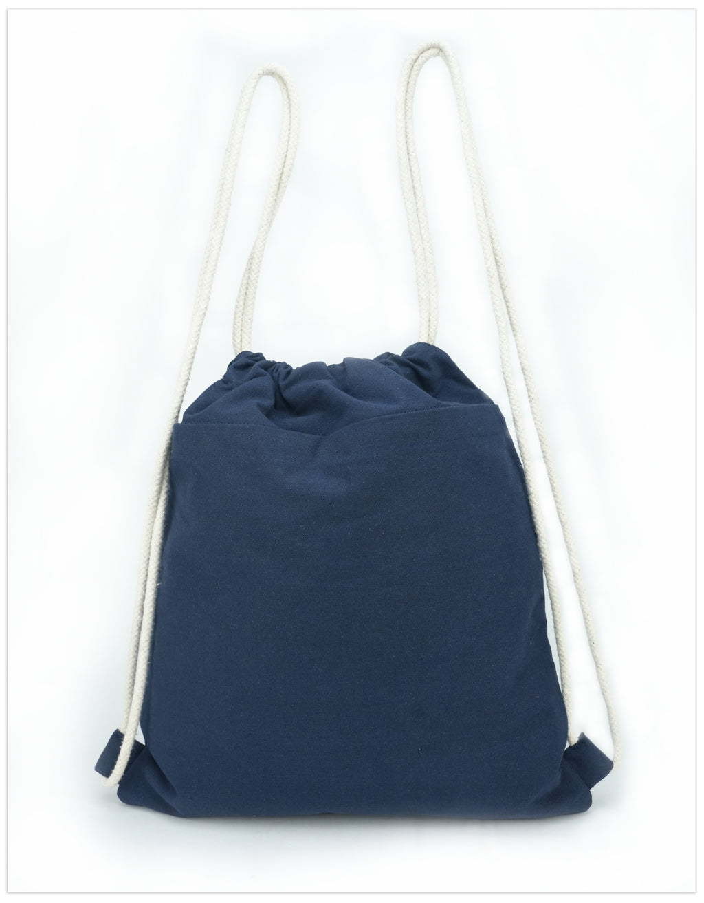 Denim Drawstring Bag
