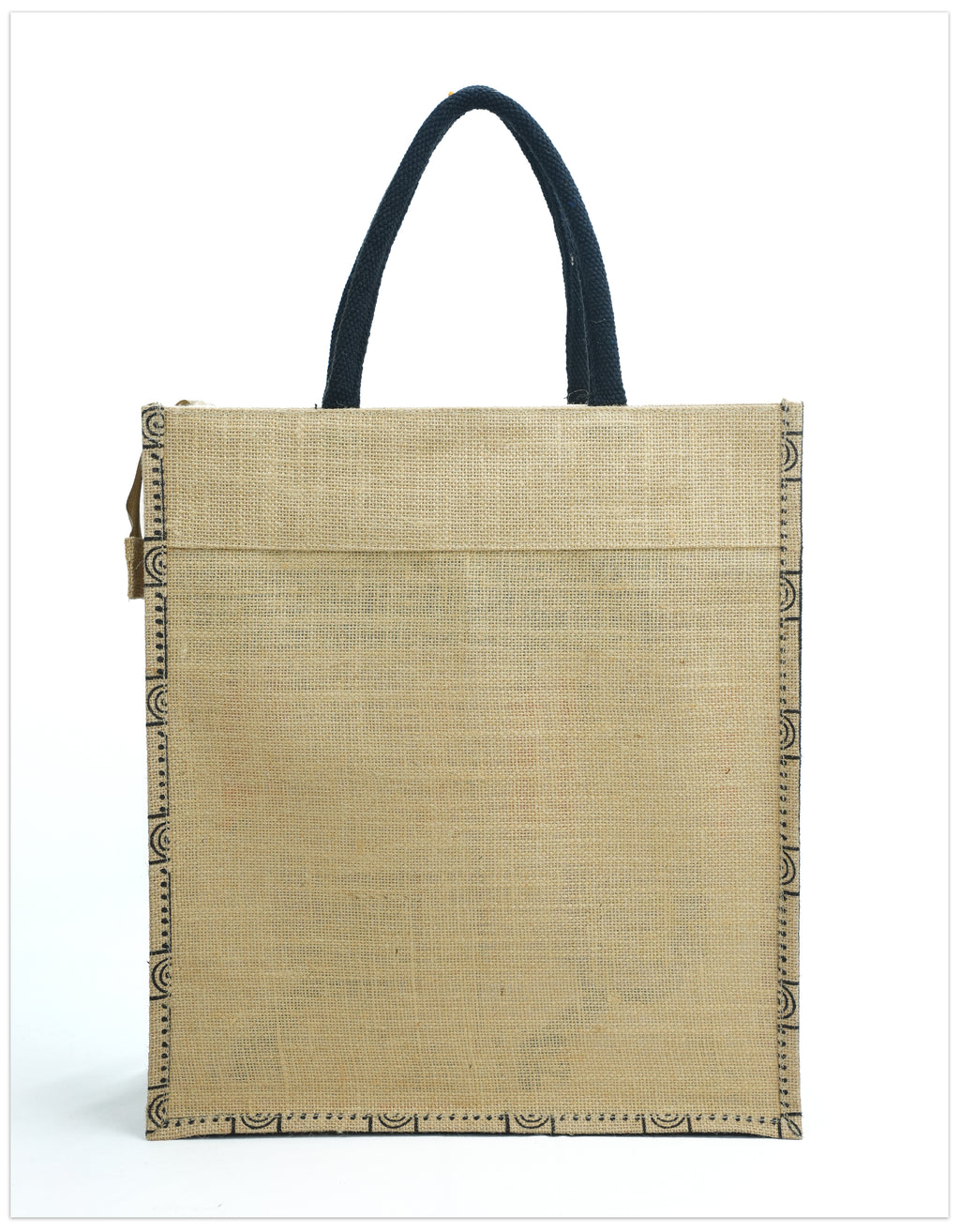 Dual-Tone Jute Tote - 002