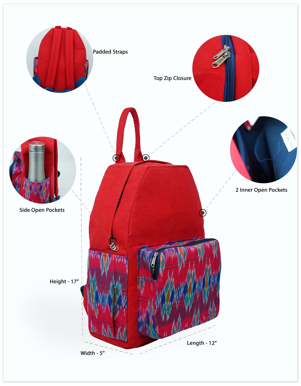 Flame & Fuchsia Backpack