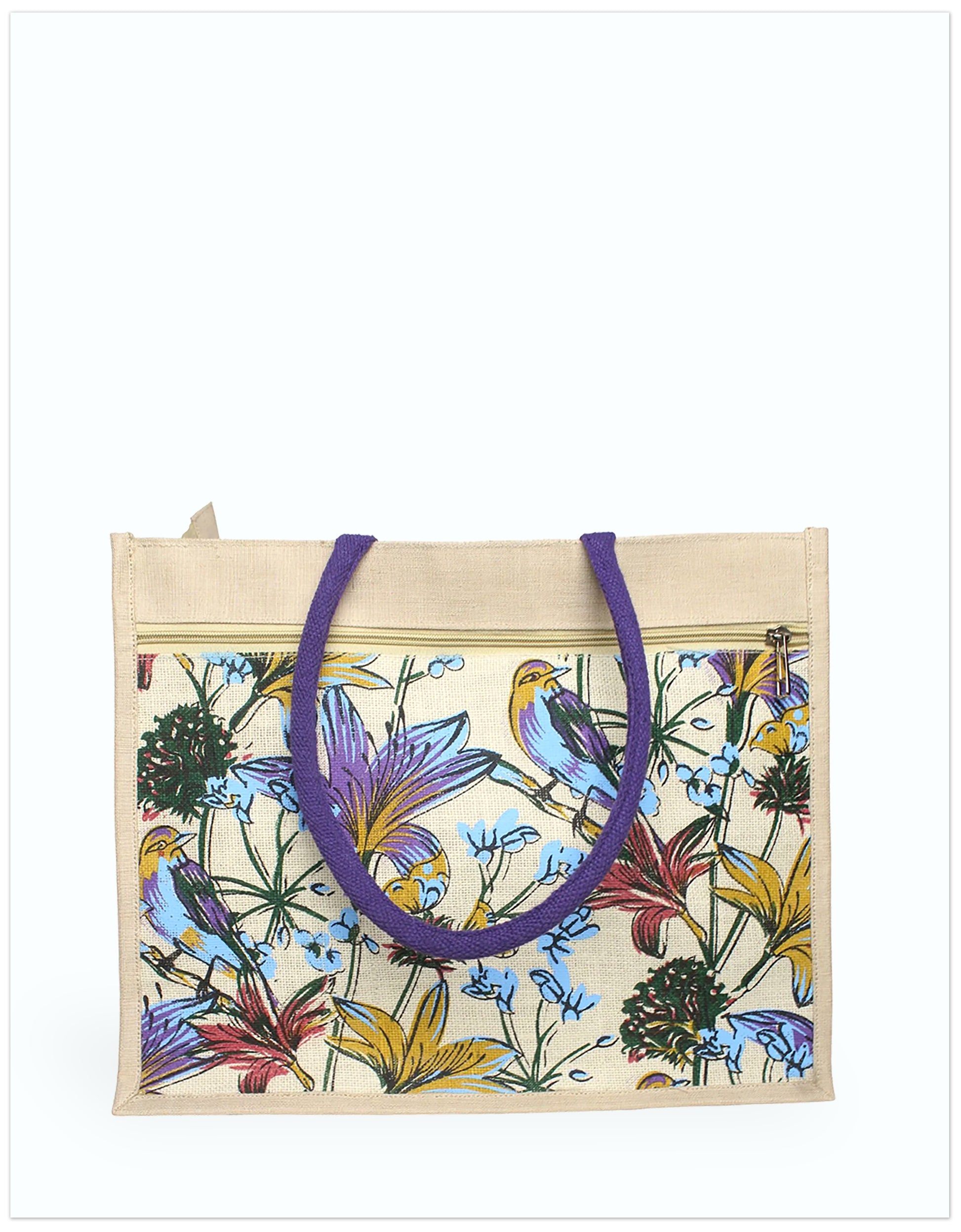 JUCO and Jute Print Tote