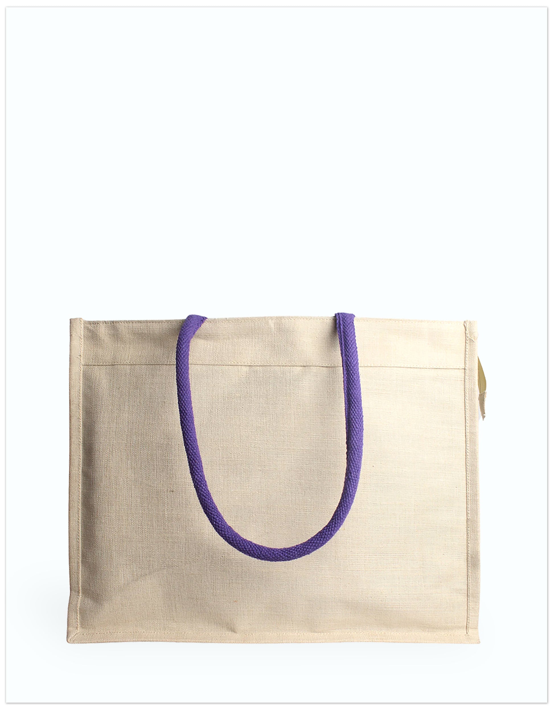 JUCO and Jute Print Tote