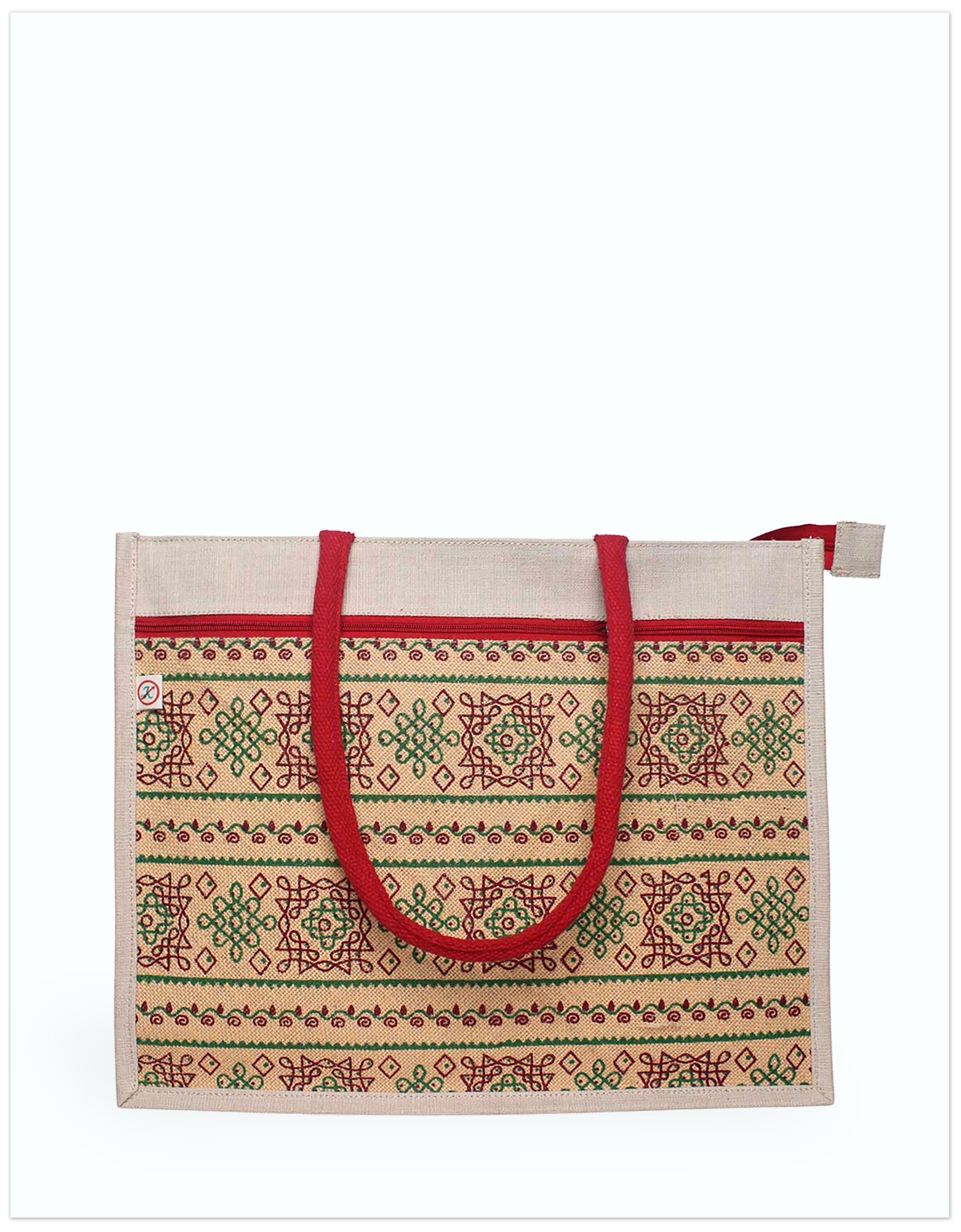 JUCO and Jute Print Tote