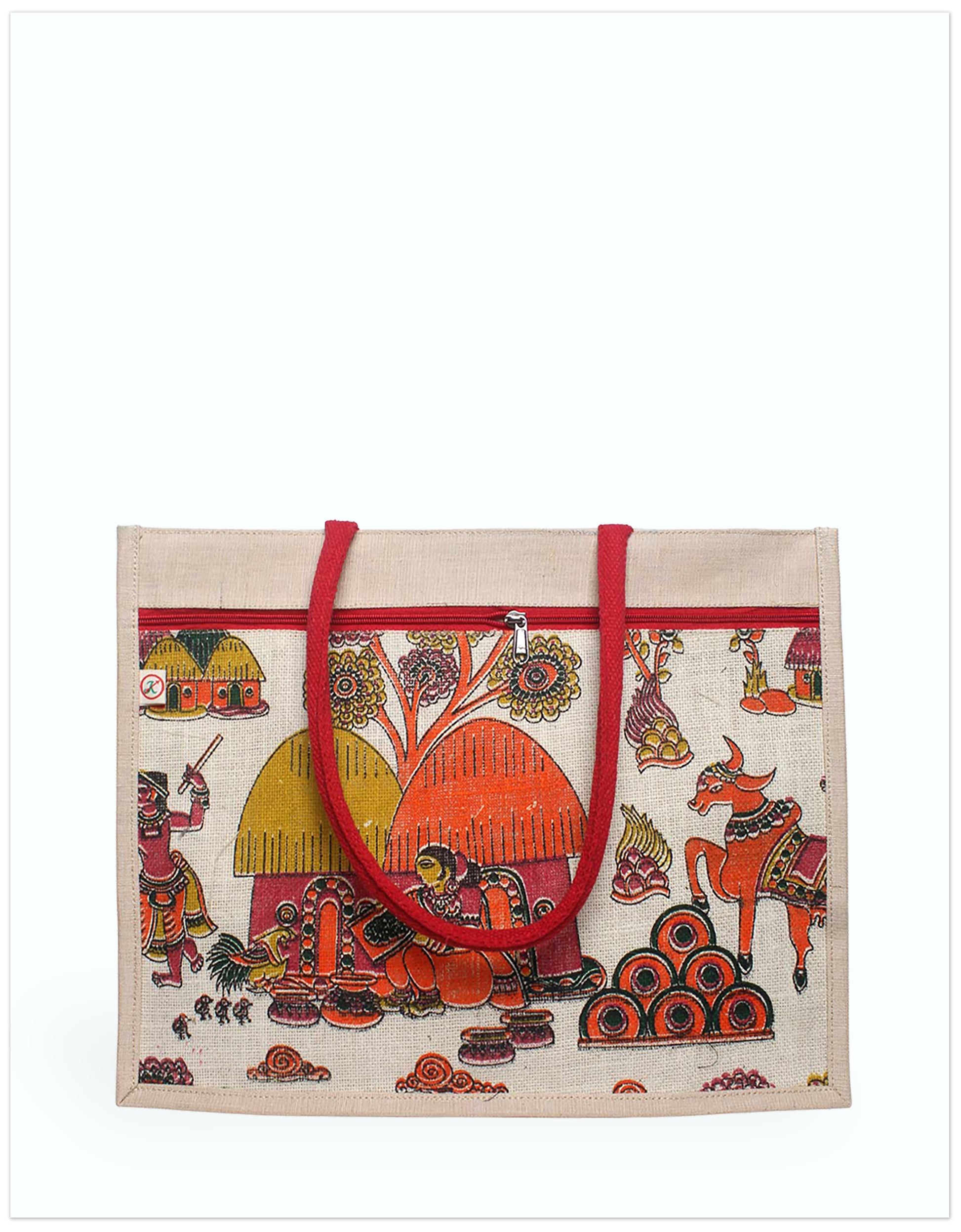 JUCO and Jute Print Tote