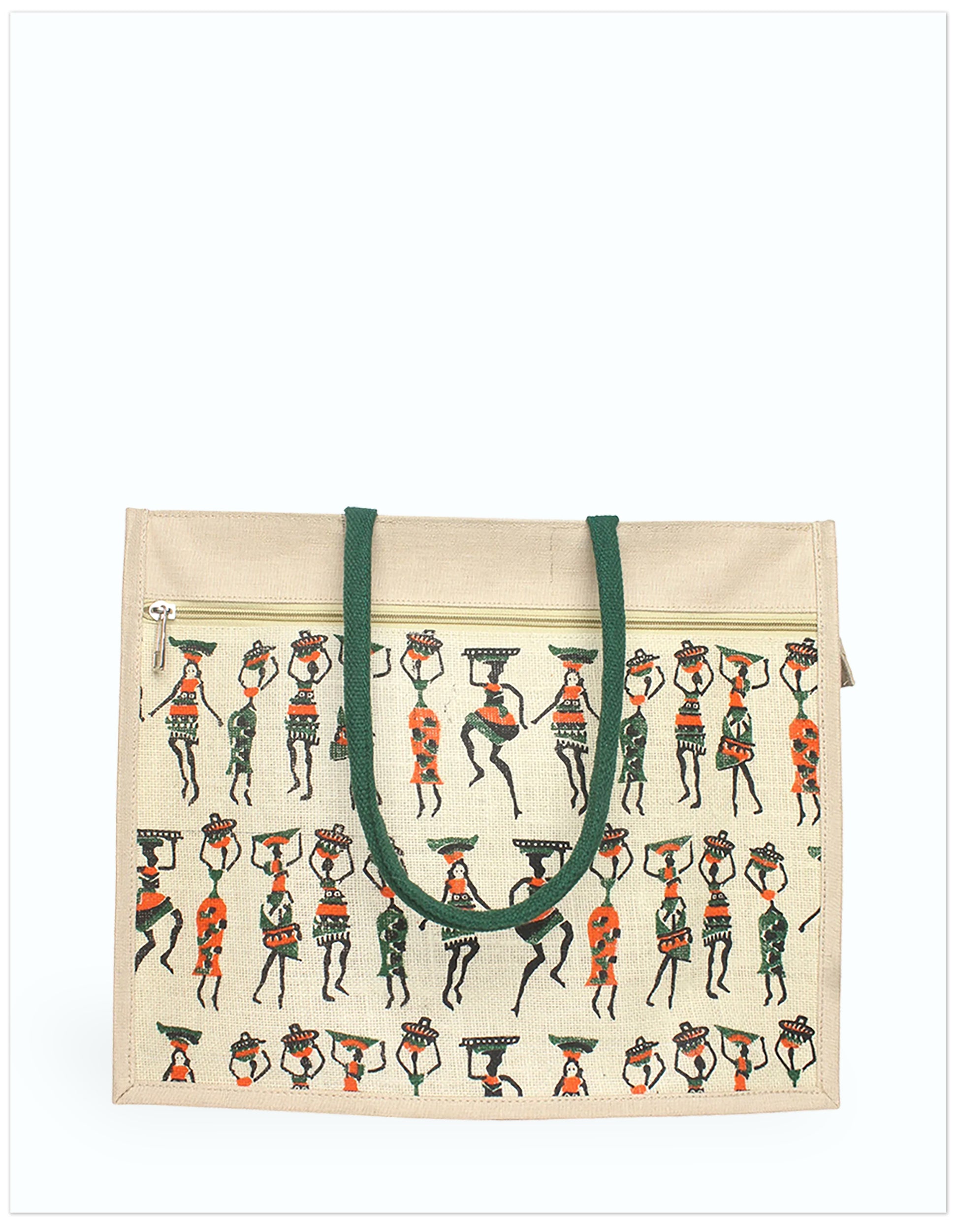 JUCO and Jute Print Tote