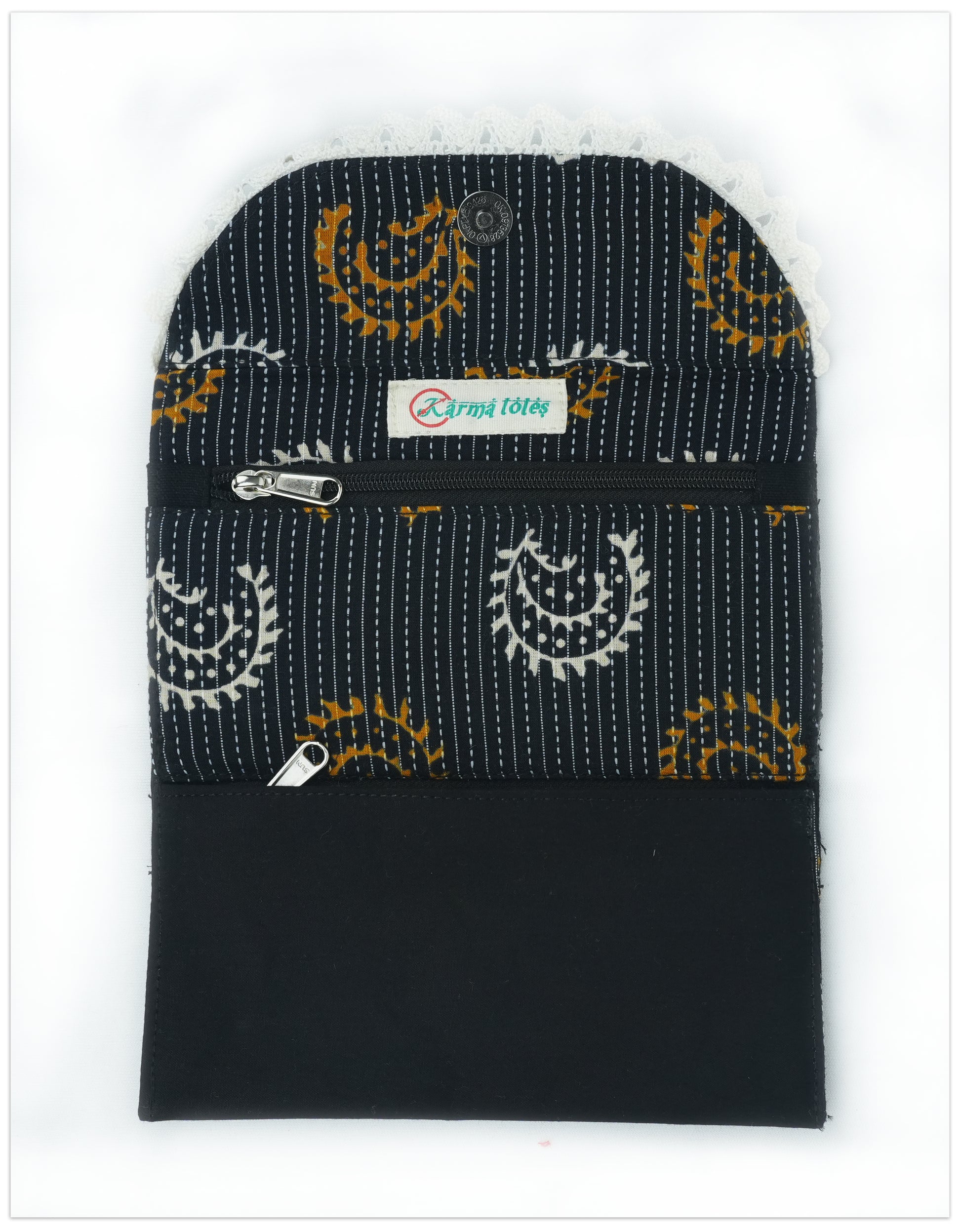 Kantha Noir Wallet