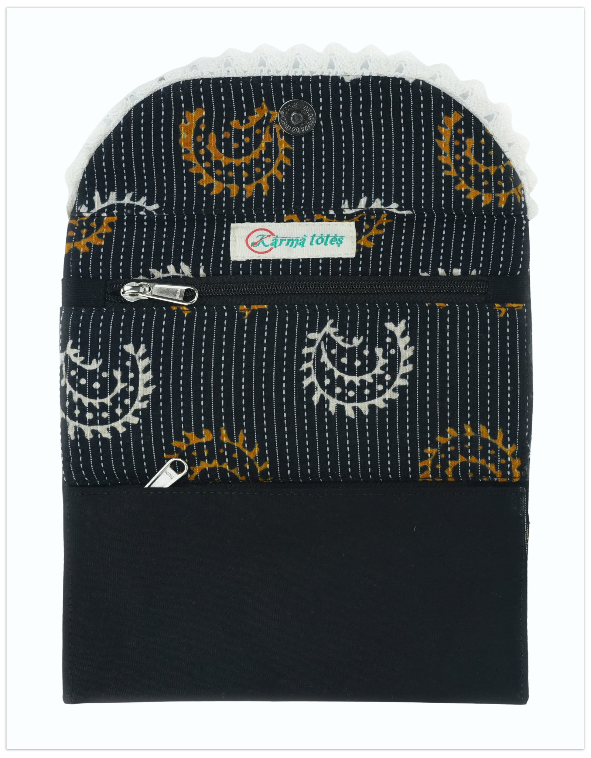 Kantha Noir Wallet