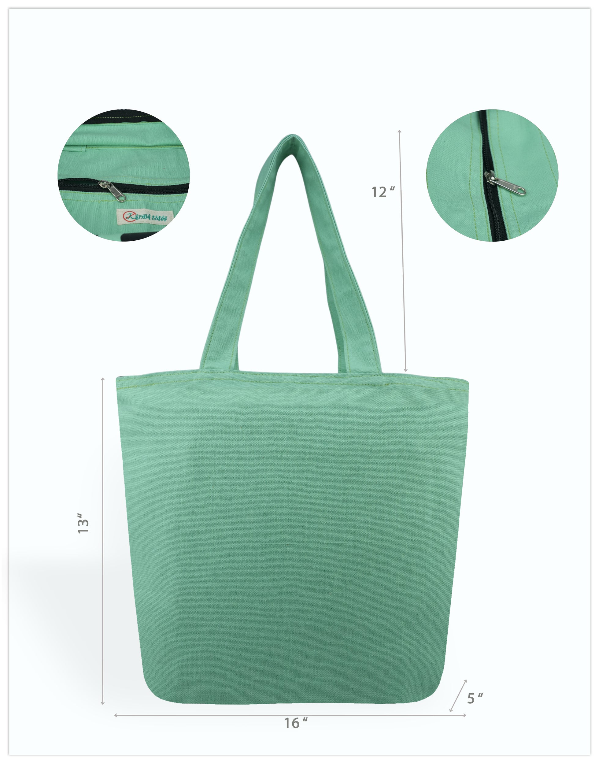 Mermaid Asana Canvas Tote Bags