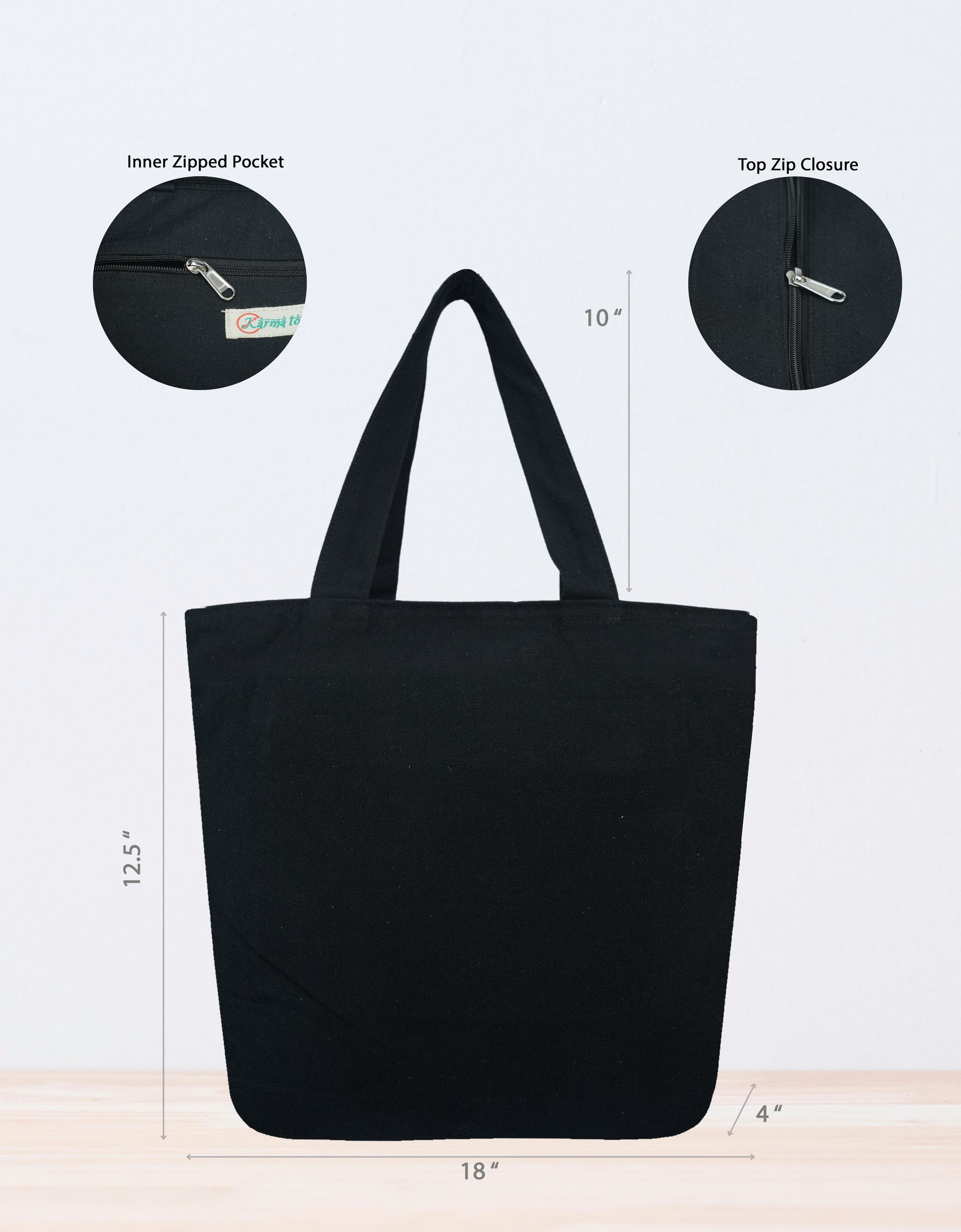 Midnight Belle Canvas Tote Bags