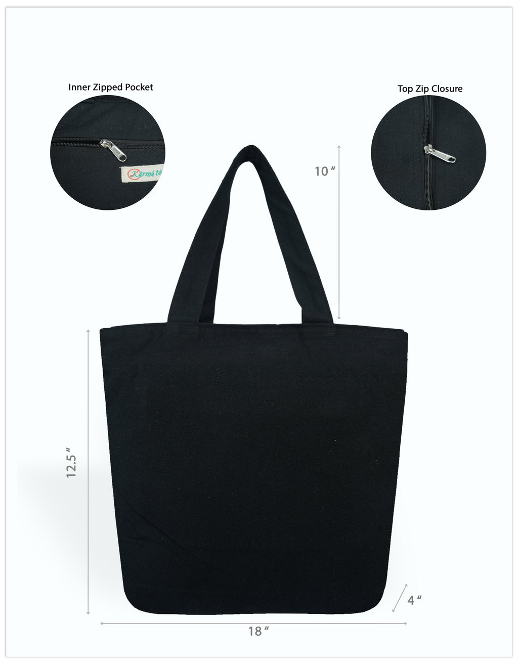Midnight Belle Canvas Tote Bags