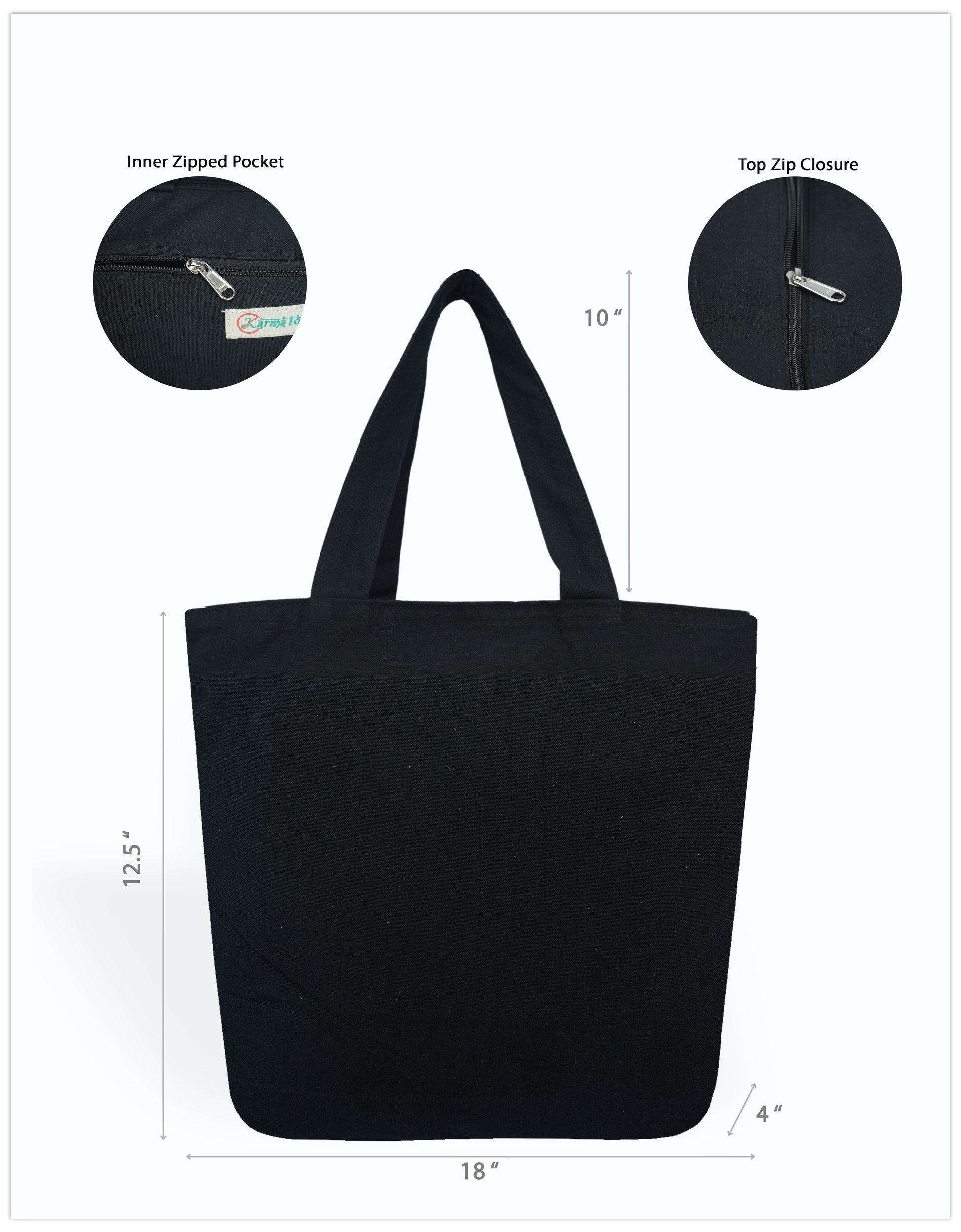 Midnight Belle Canvas Tote Bags