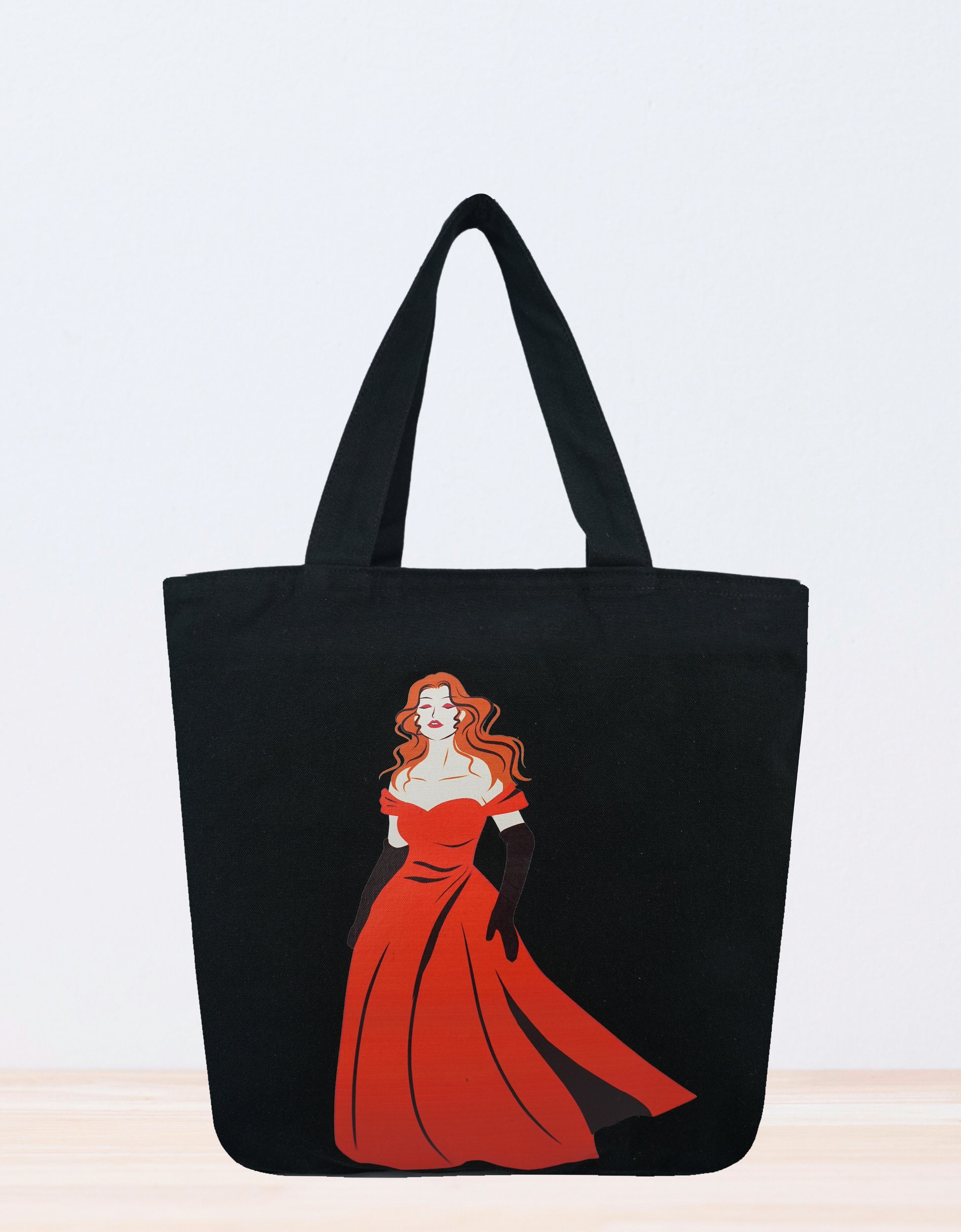 Midnight Belle Canvas Tote Bags