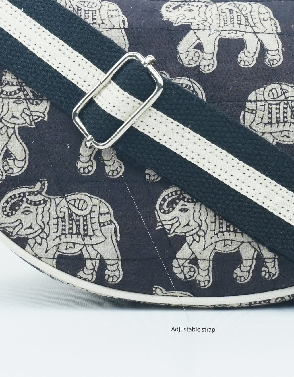 Midnight Elephants Shoulder Bag (Medium)