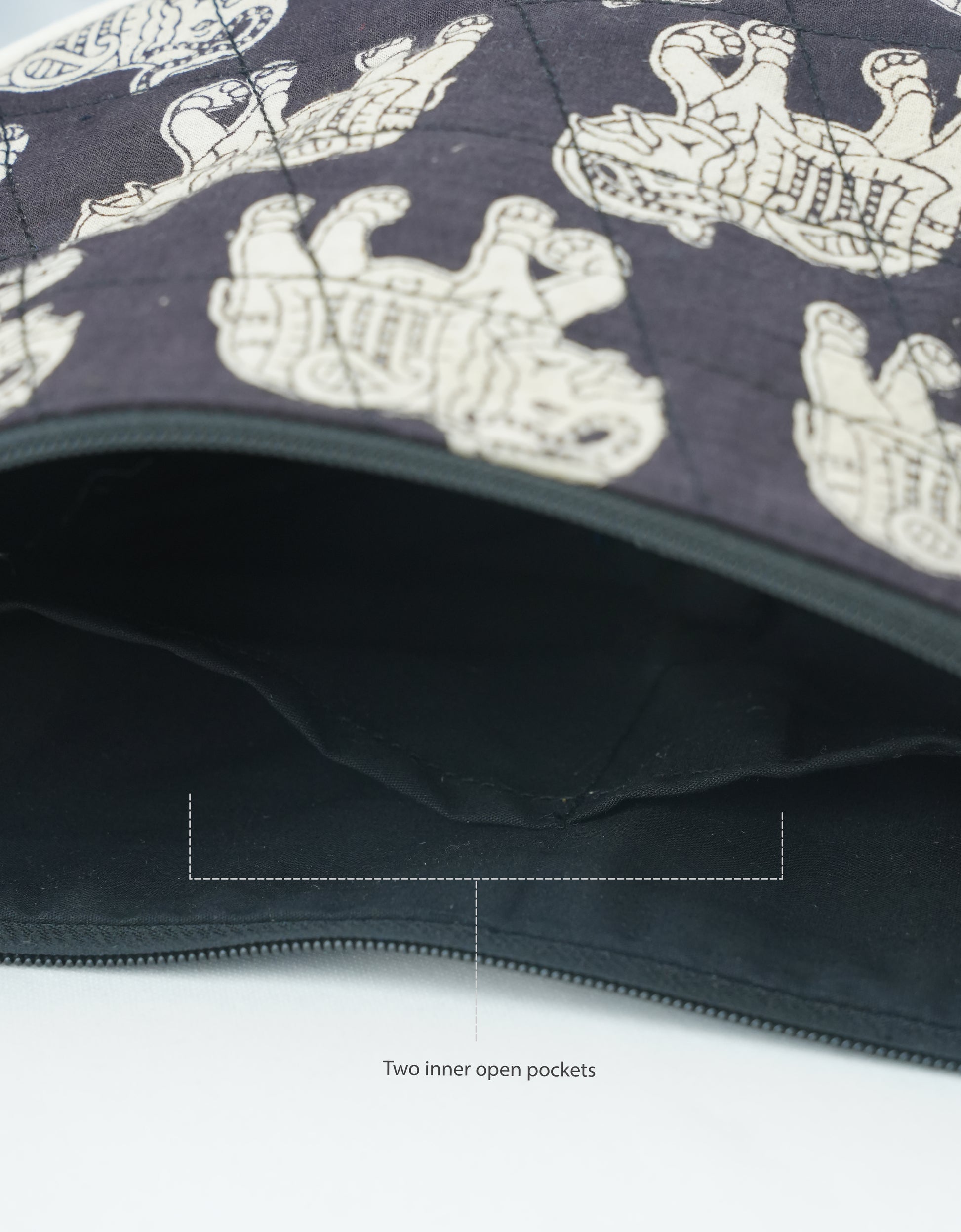 Midnight Elephants Shoulder Bag (Medium)