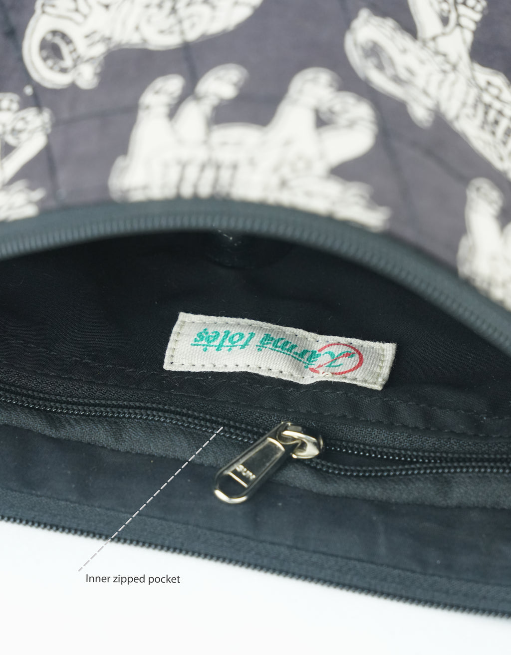 Midnight Elephants Shoulder Bag (Medium)