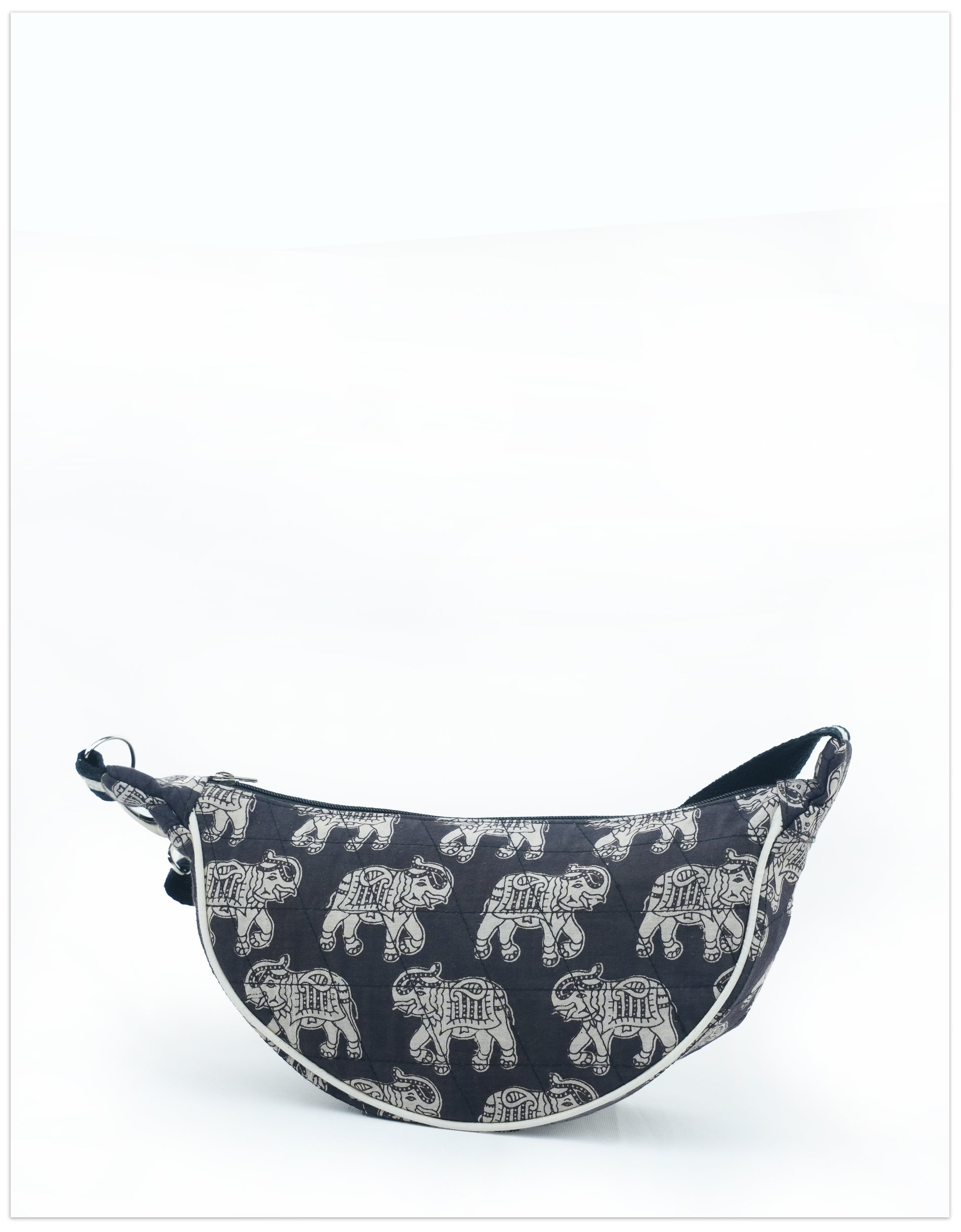 Midnight Elephants Shoulder Bag (Medium)