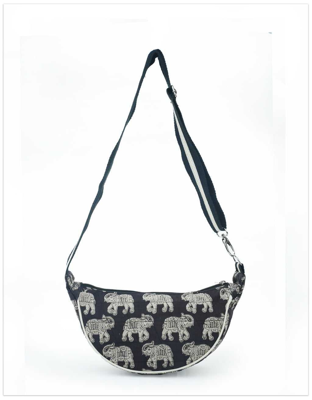 Midnight Elephants Shoulder Bag (Medium)