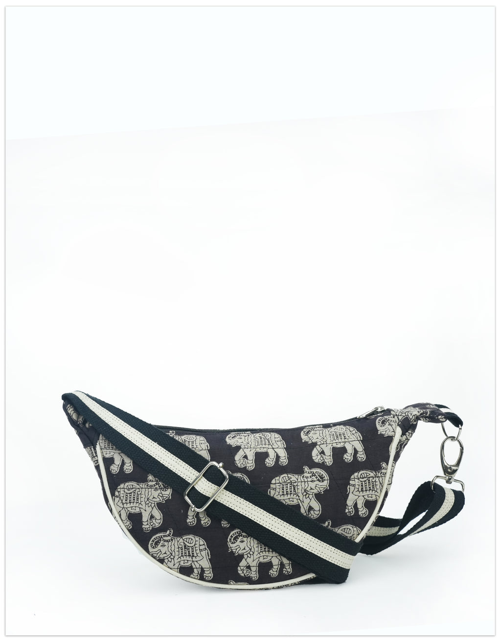 Midnight Elephants Shoulder Bag (Medium)