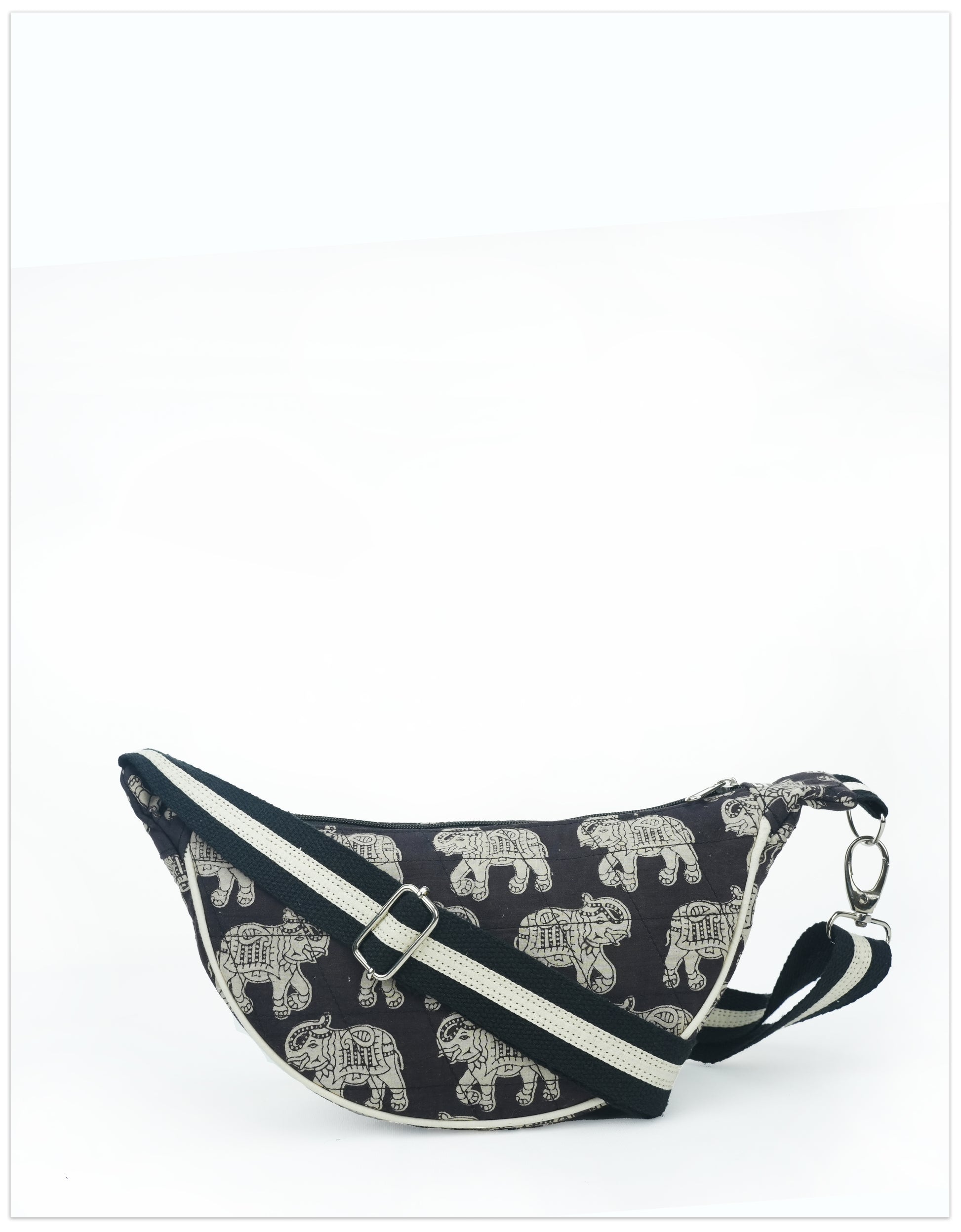 Midnight Elephants Shoulder Bag (Medium)