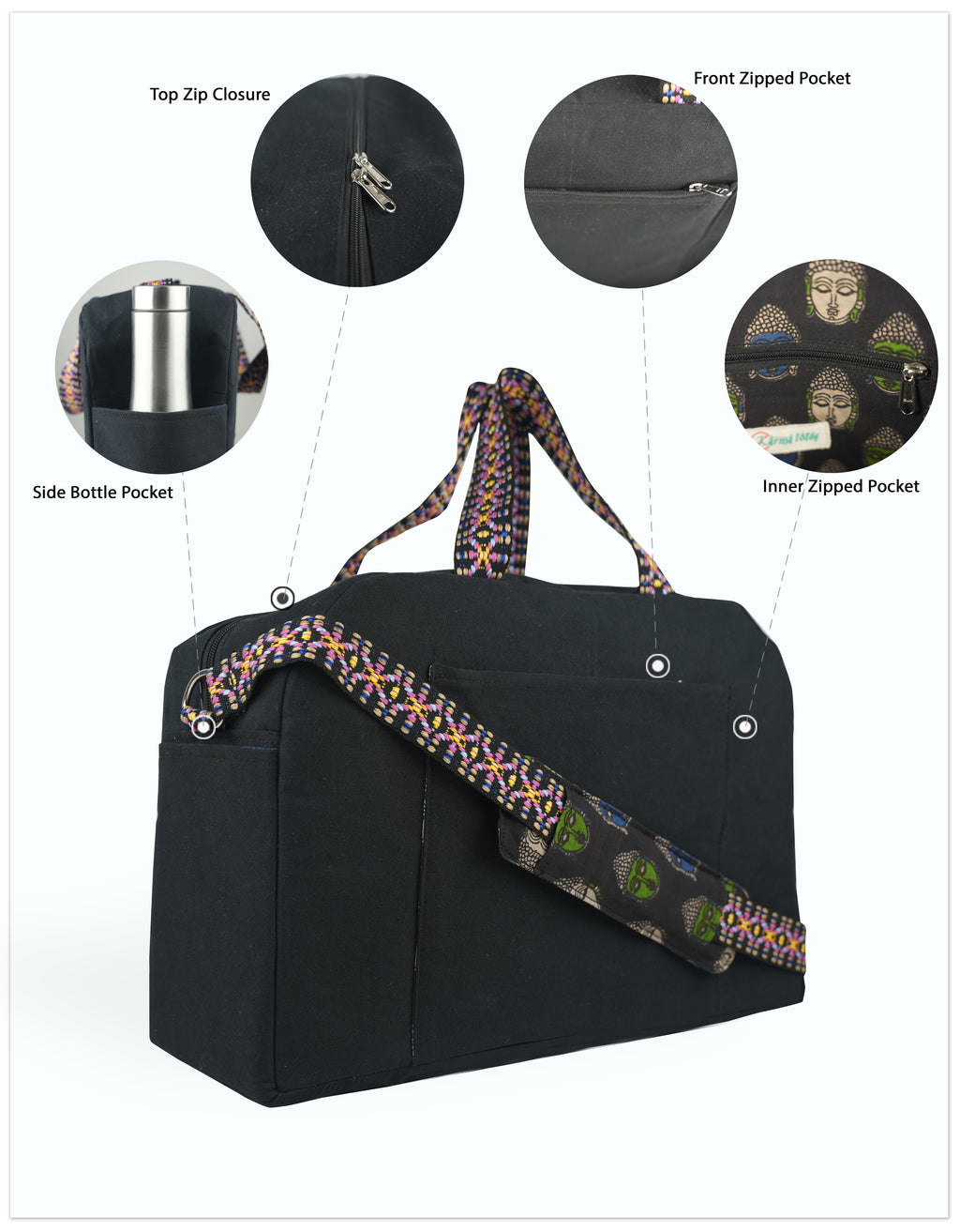 Midnight Prism Duffle Bag