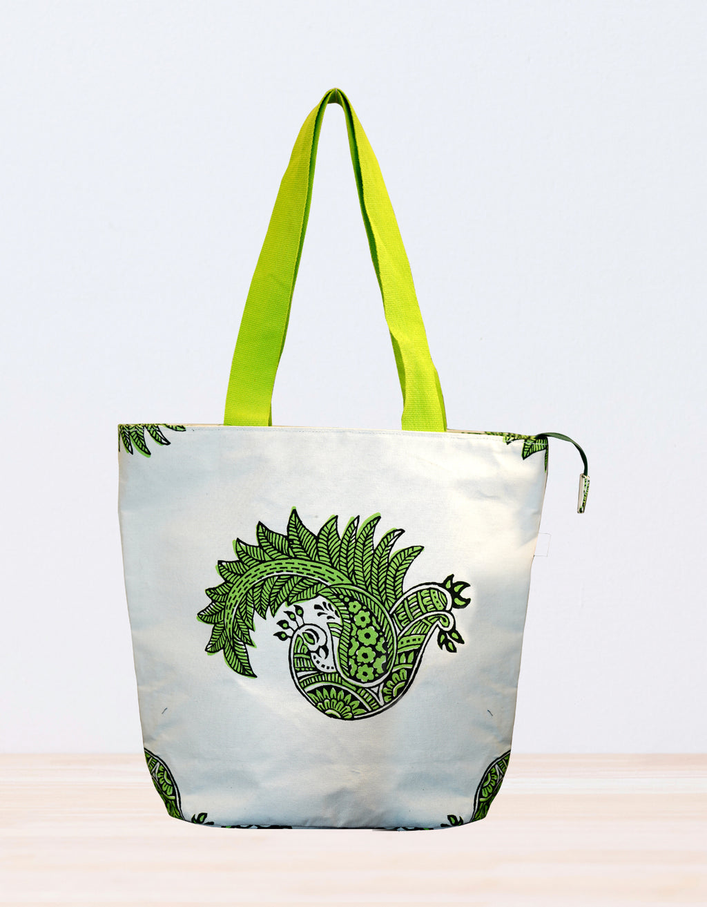 Peacock Pop Beach Bag