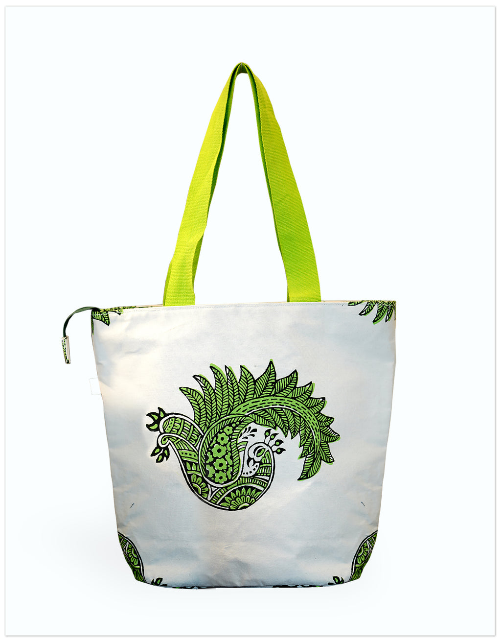 Peacock Pop Beach Bag