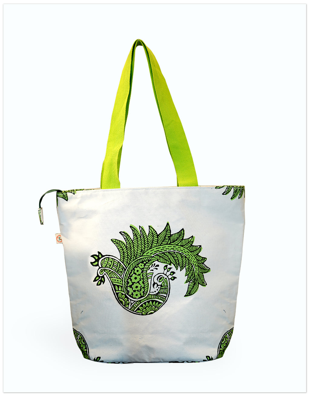 Peacock Pop Beach Bag