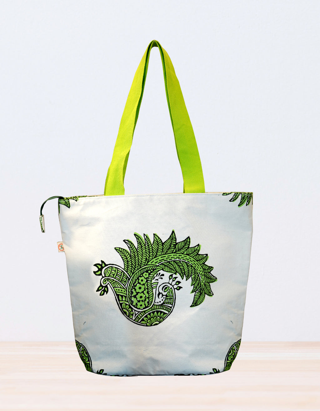 Peacock Pop Beach Bag