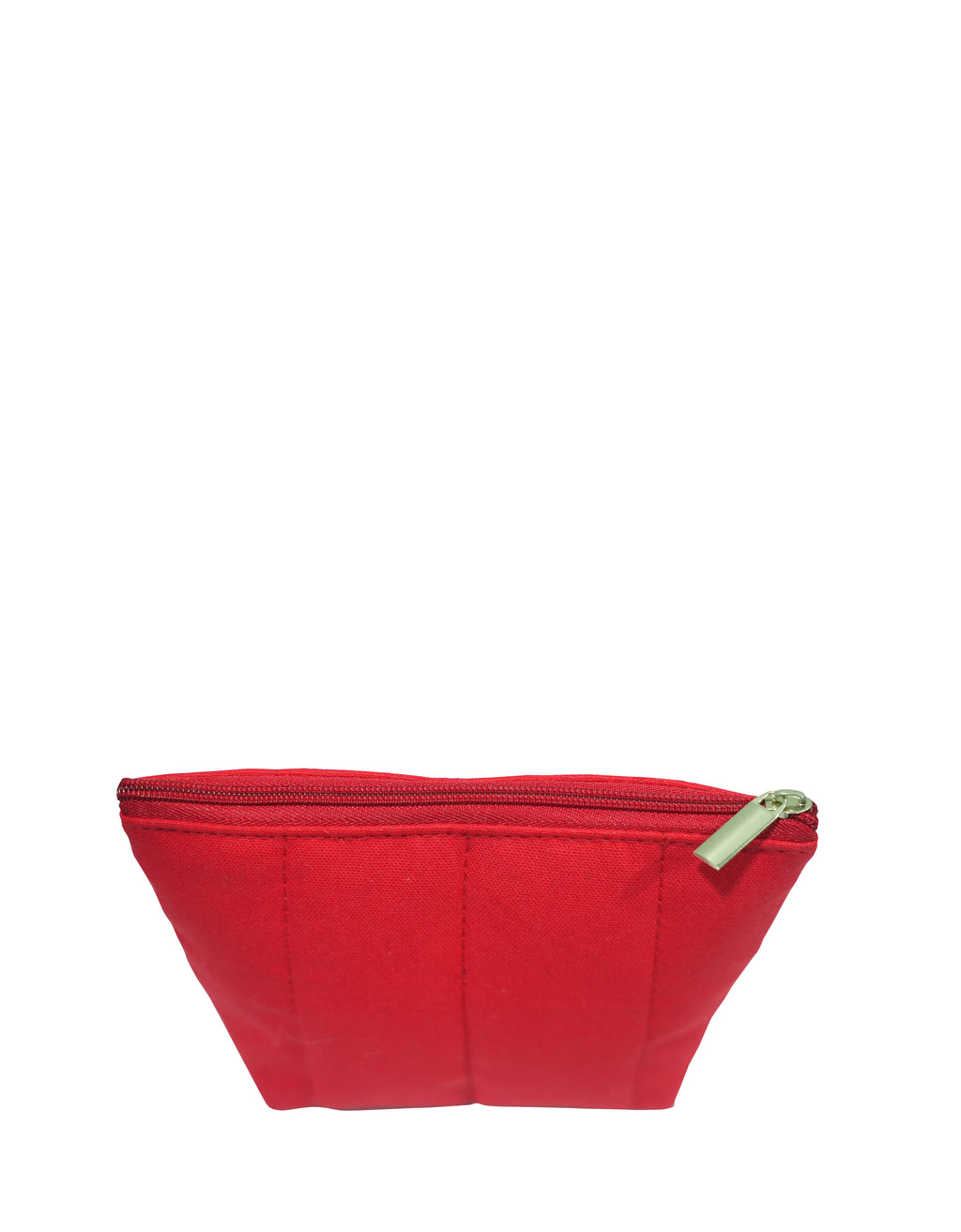 Quilted Canvas Cosmetic Pouch