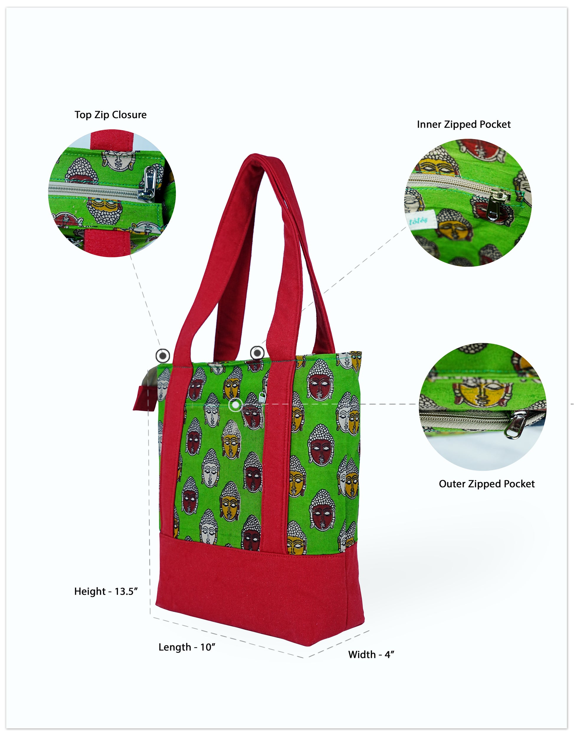 Scarlet Serenity Tote