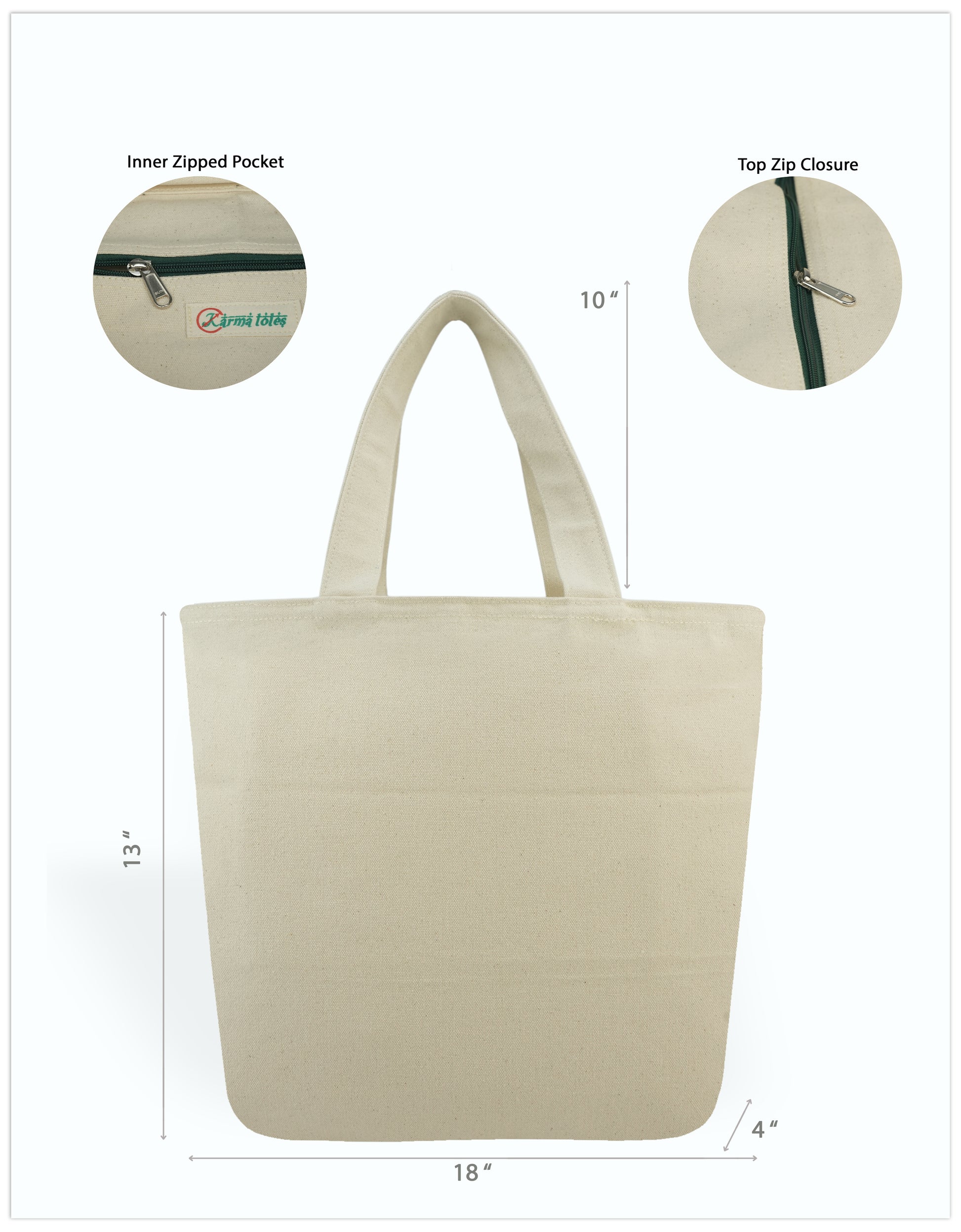 The Mindful Canvas Tote Bags