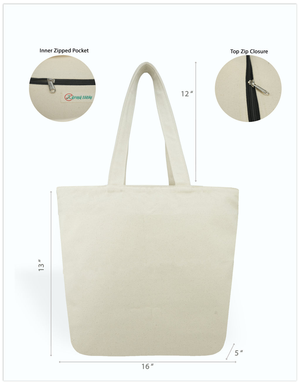 Yin Yang Canvas Tote Bags