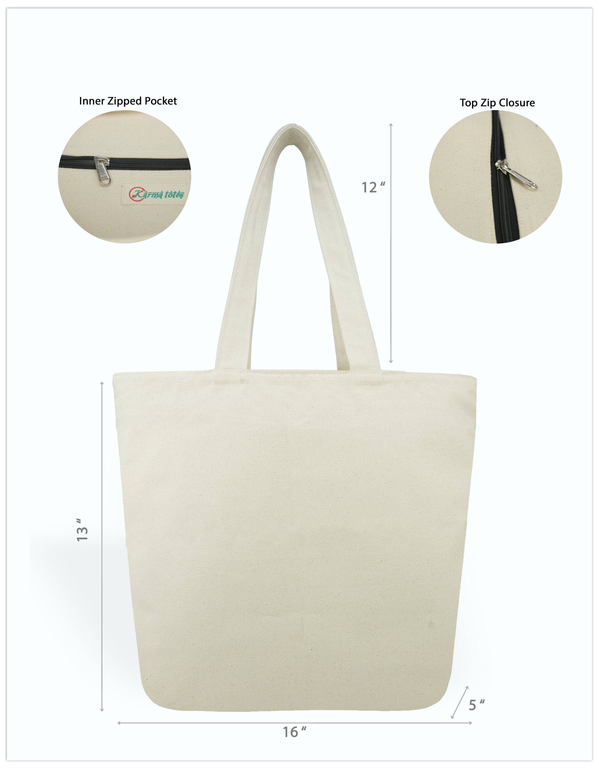 Yin Yang Canvas Tote Bags