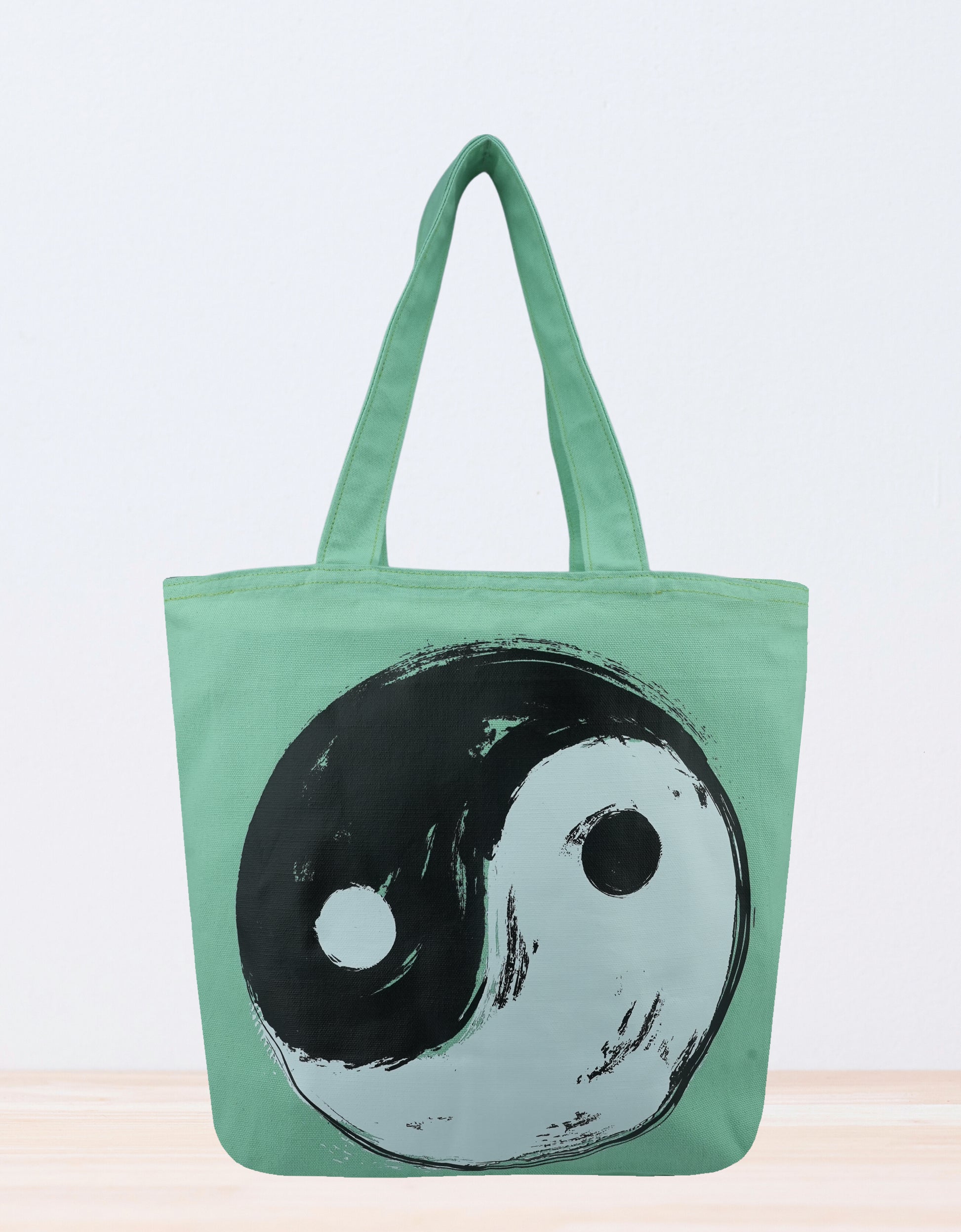 Yin Yang Canvas Tote Bags