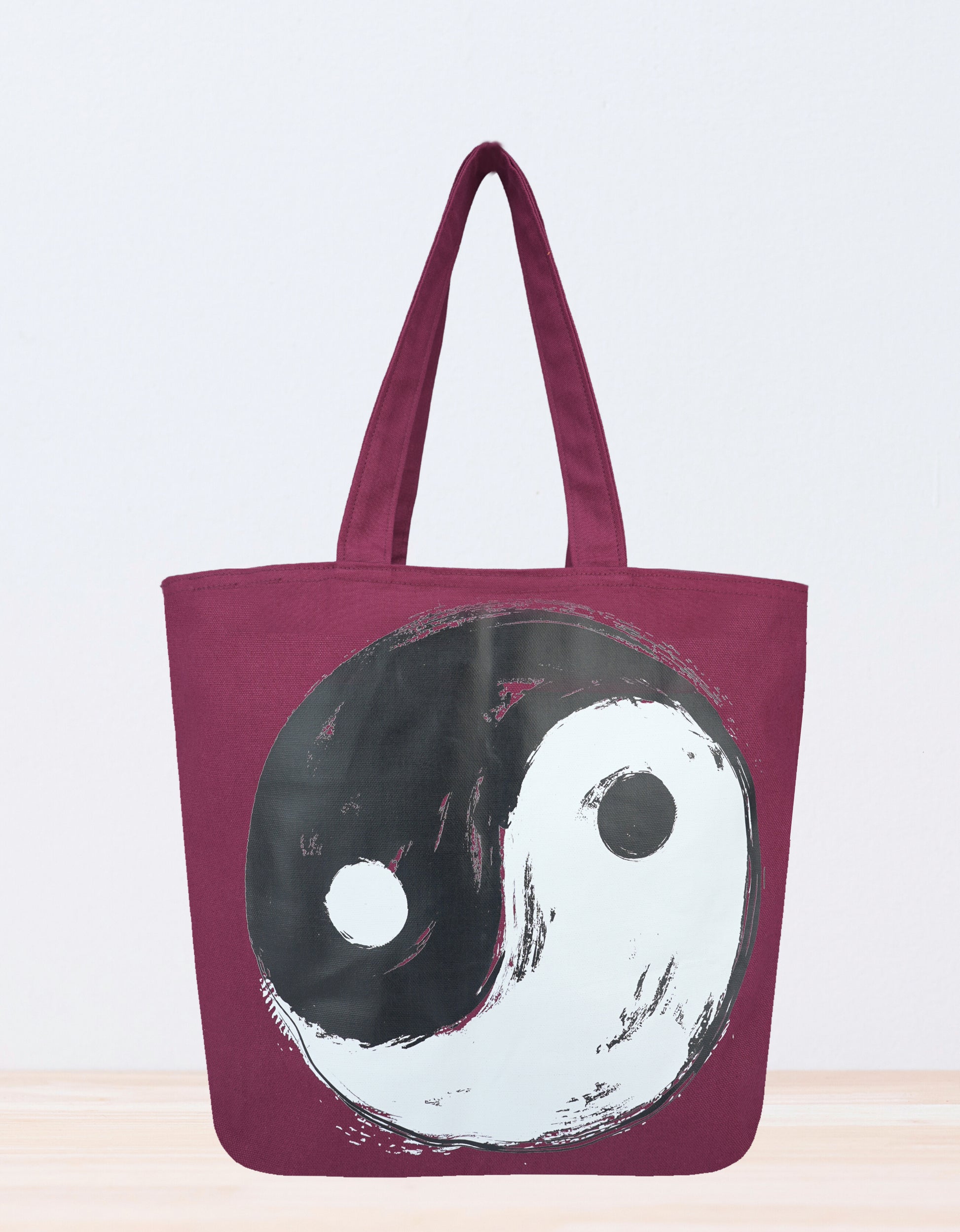 Yin Yang Canvas Tote Bags