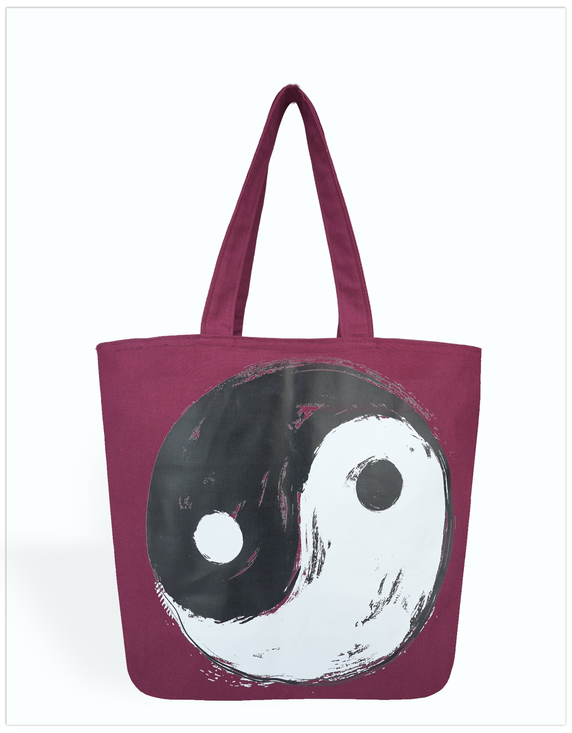 Yin Yang Canvas Tote Bags