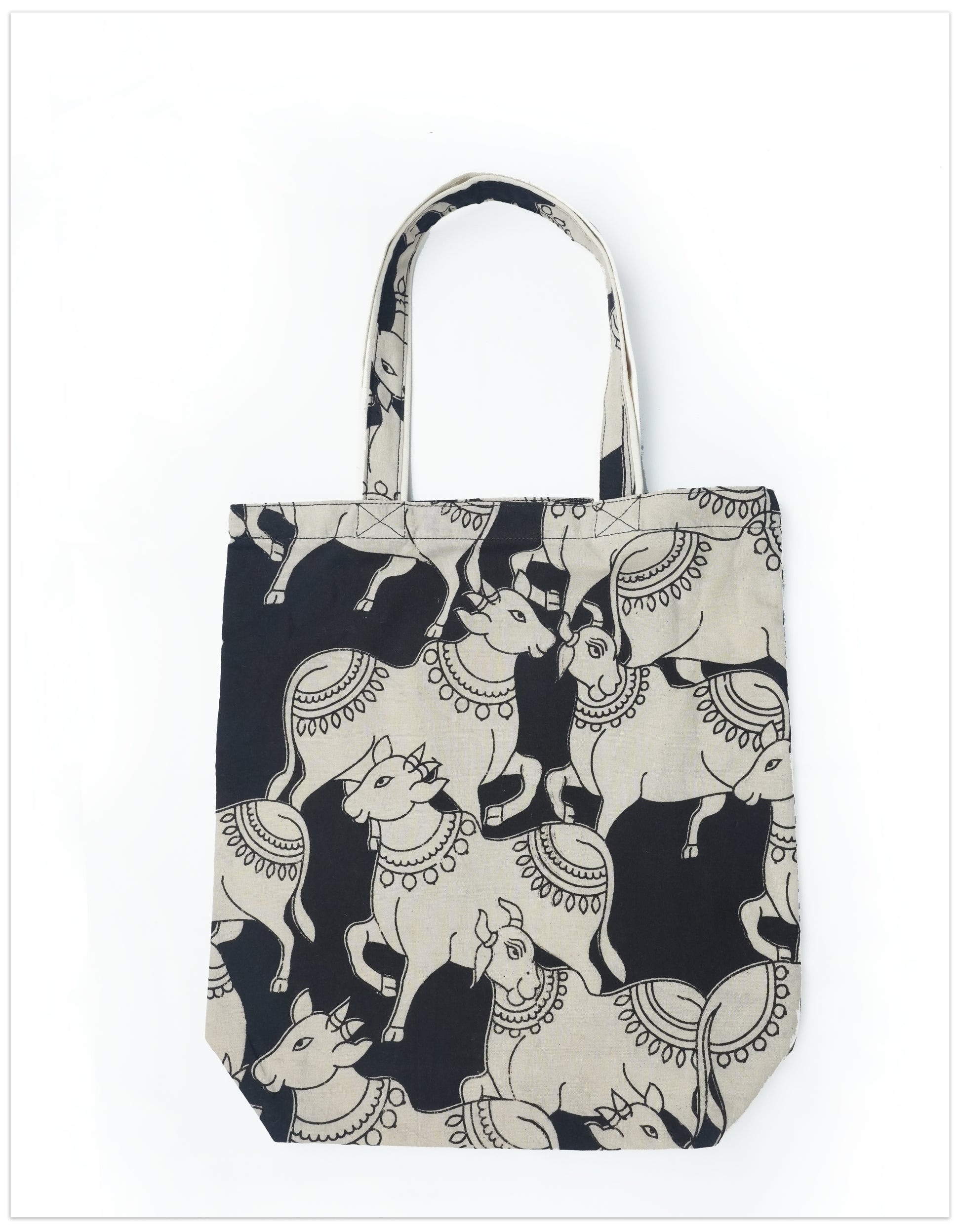Kalamkari Cows- Black