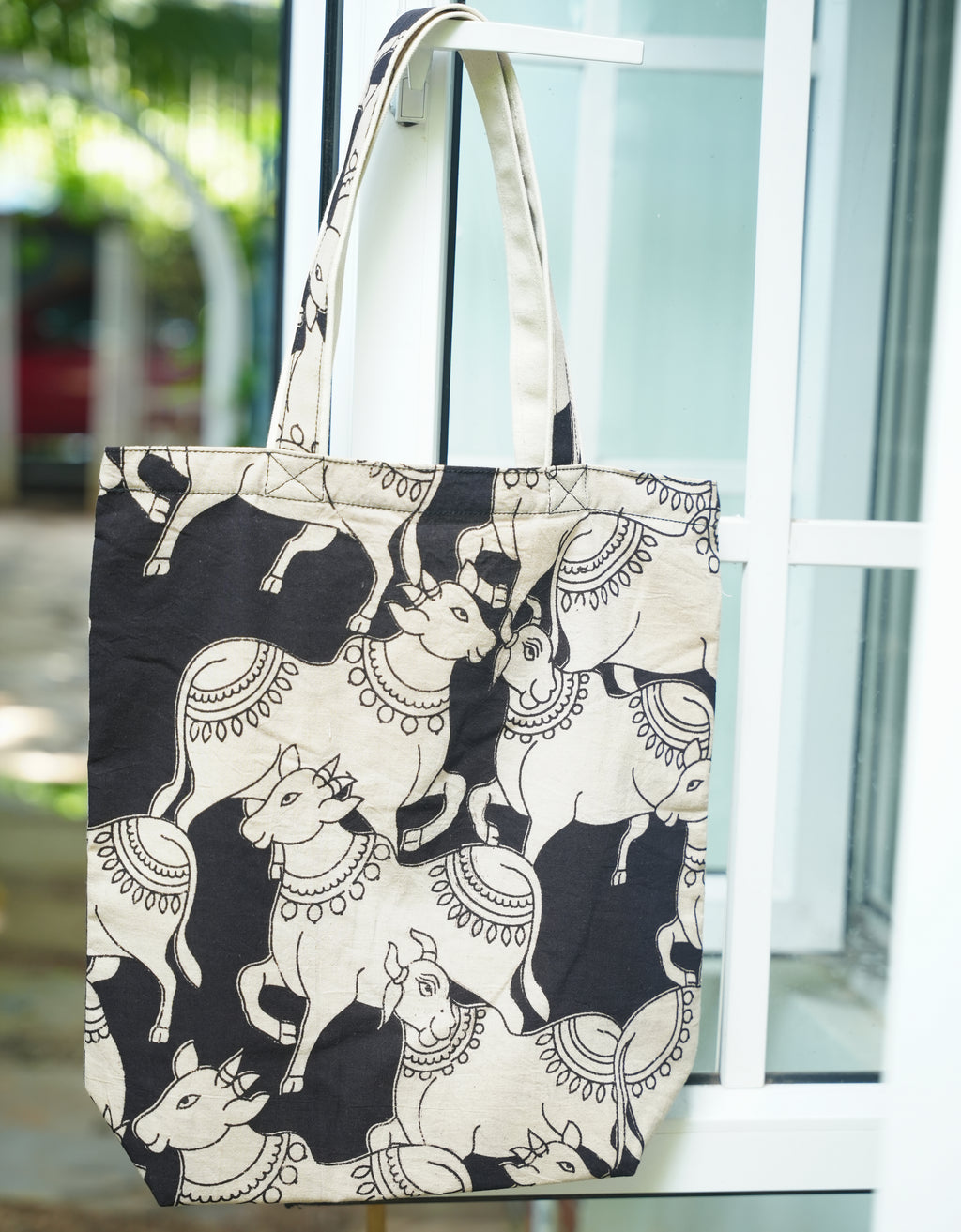 Kalamkari Cows- Black