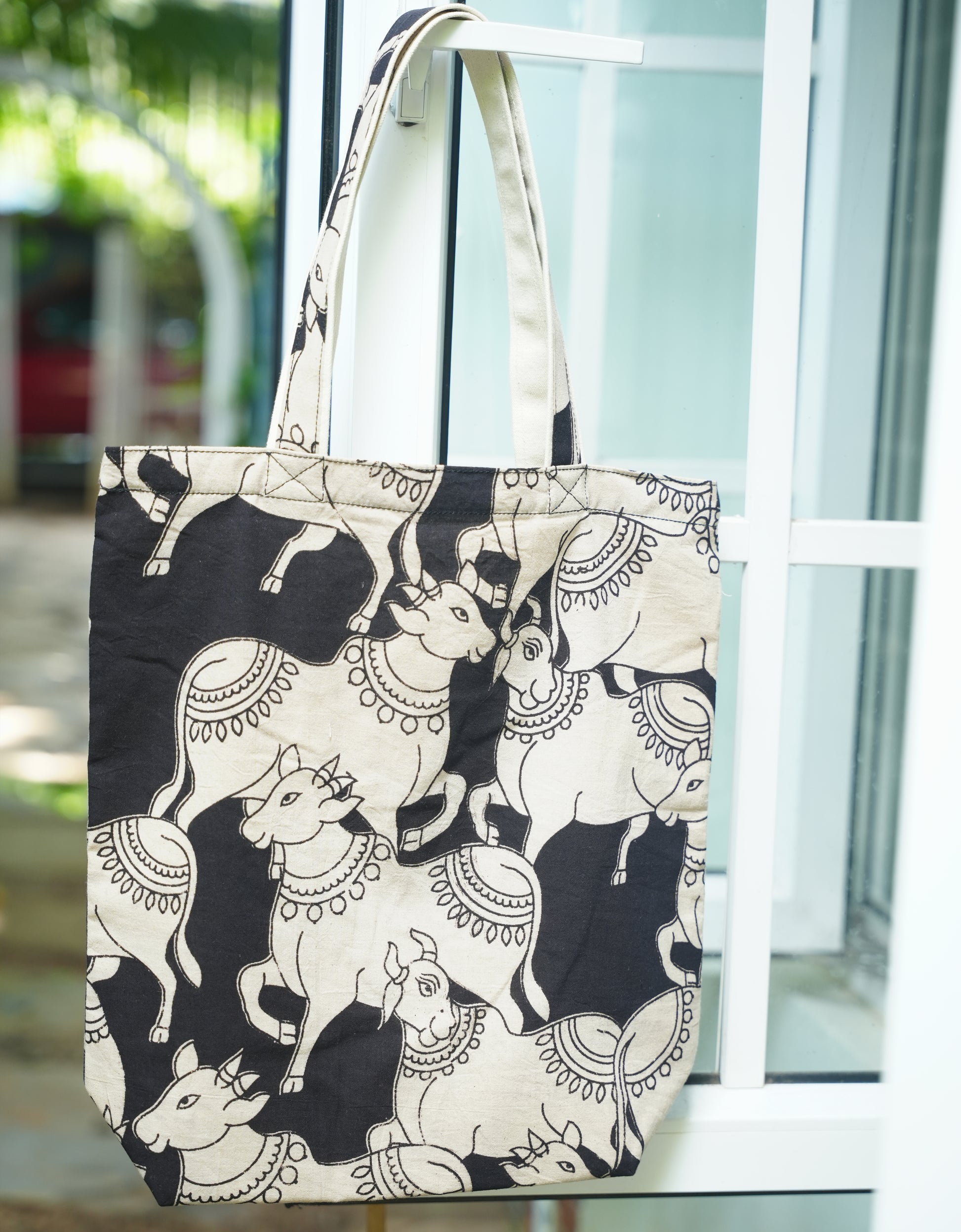 Kalamkari Cows- Black